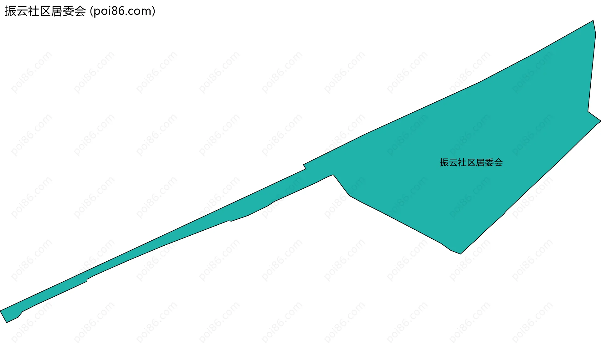 振云社区居委会边界地图