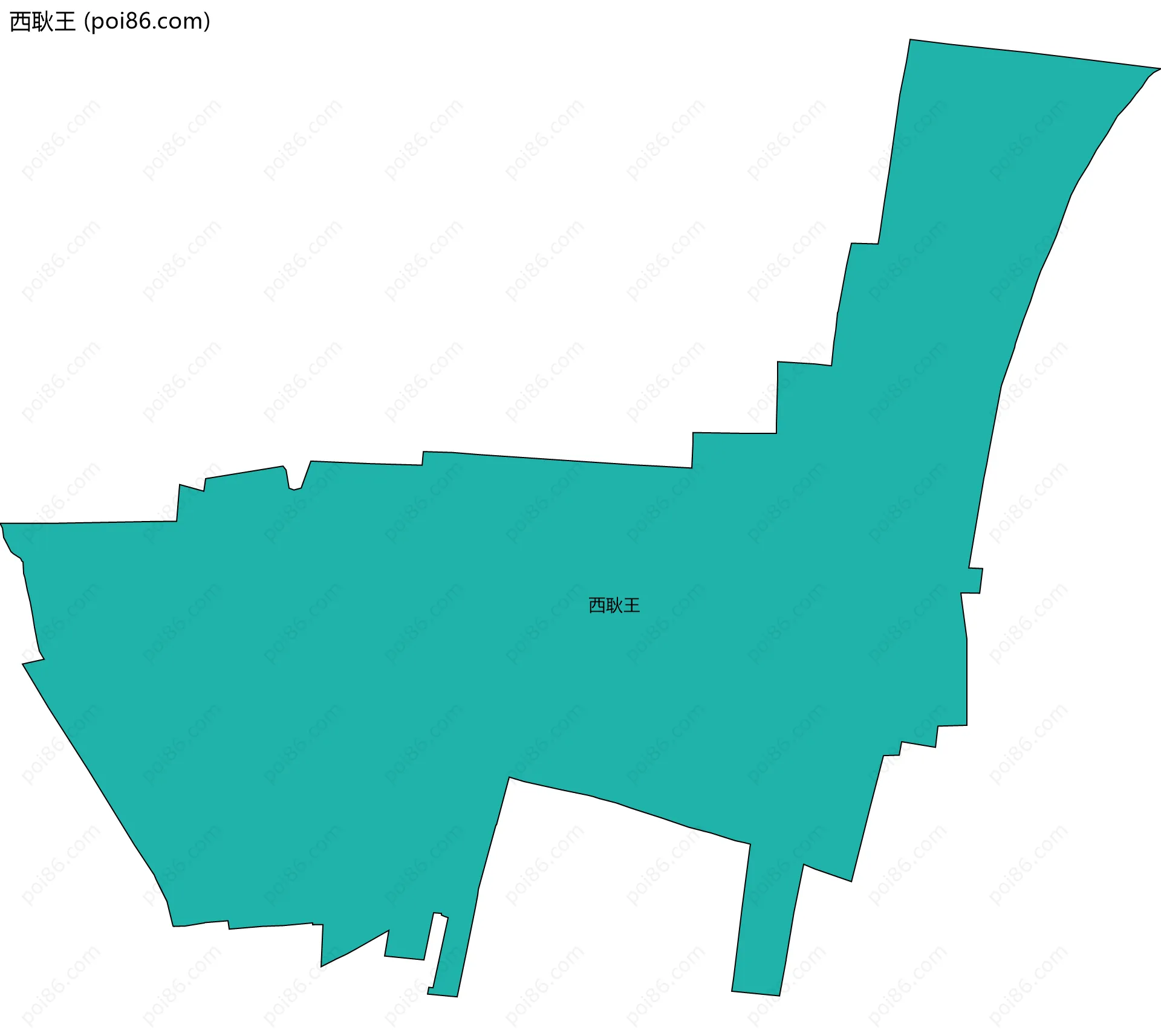 西耿王边界地图