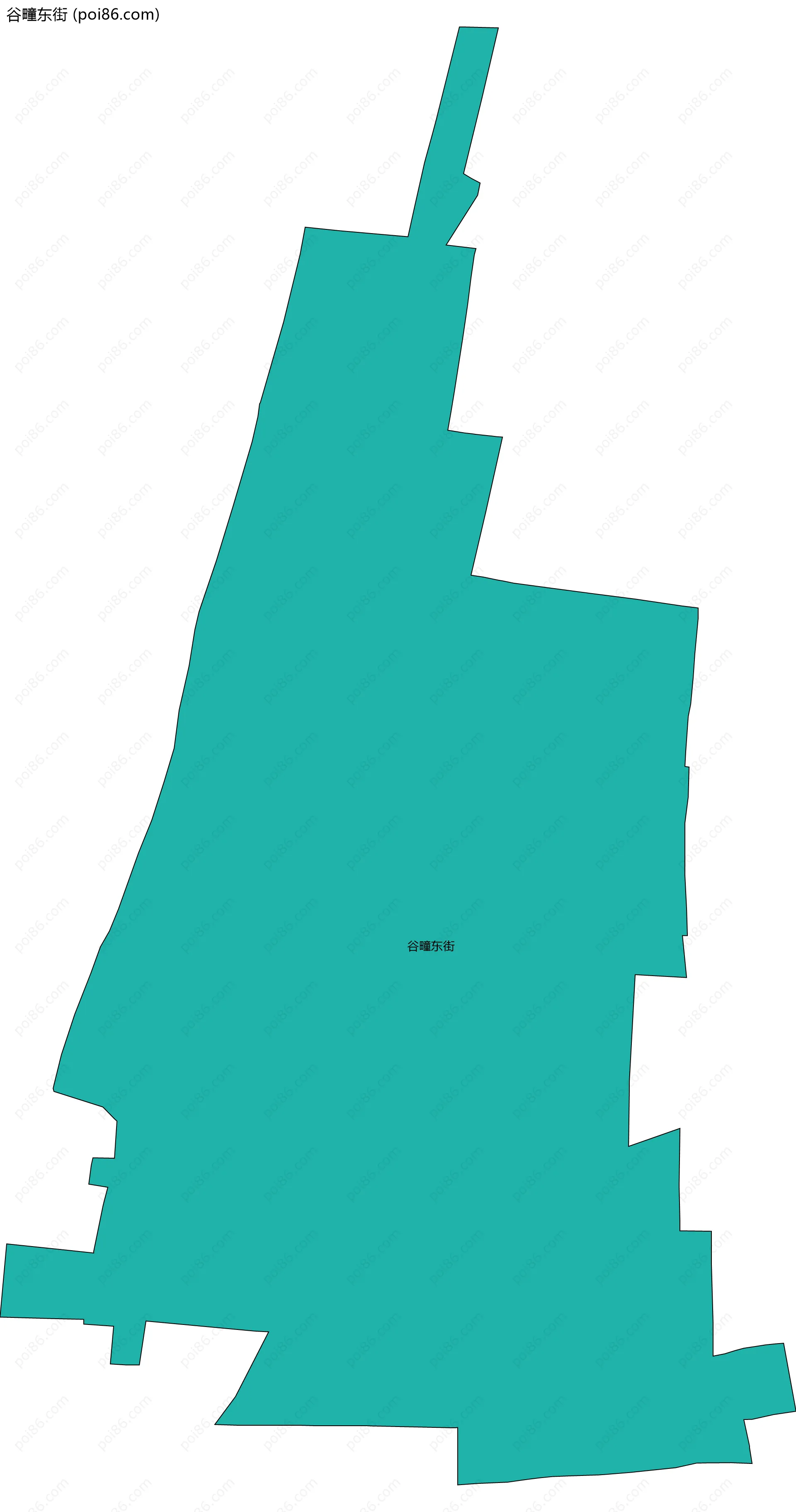 谷疃东街边界地图