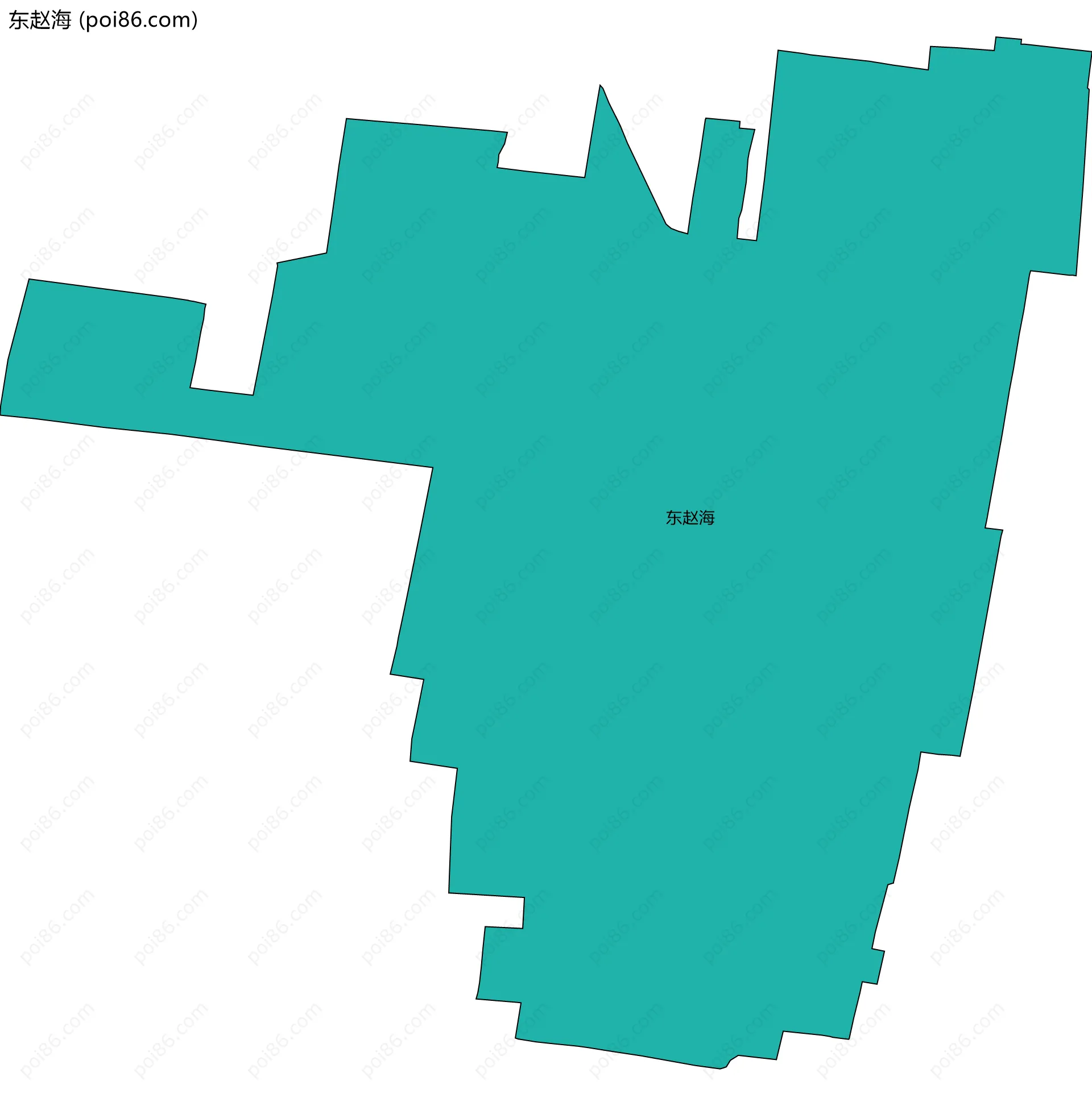 东赵海边界地图