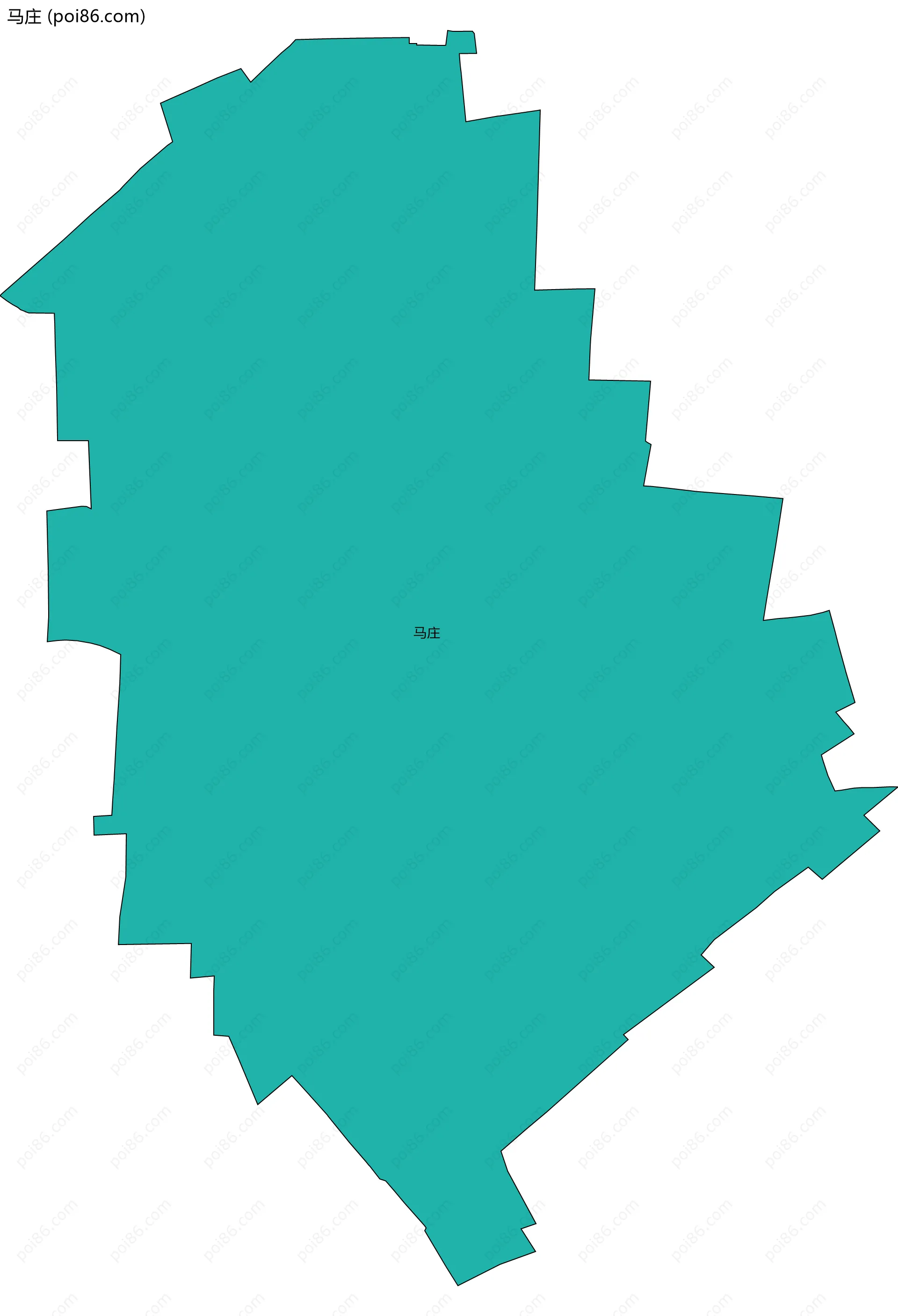 马庄边界地图