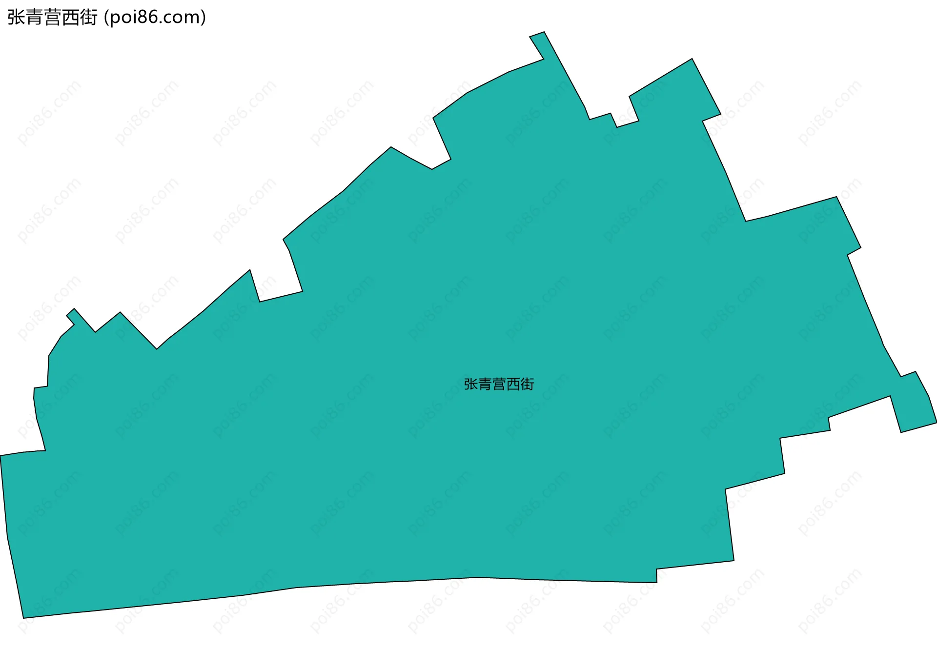 张青营西街边界地图