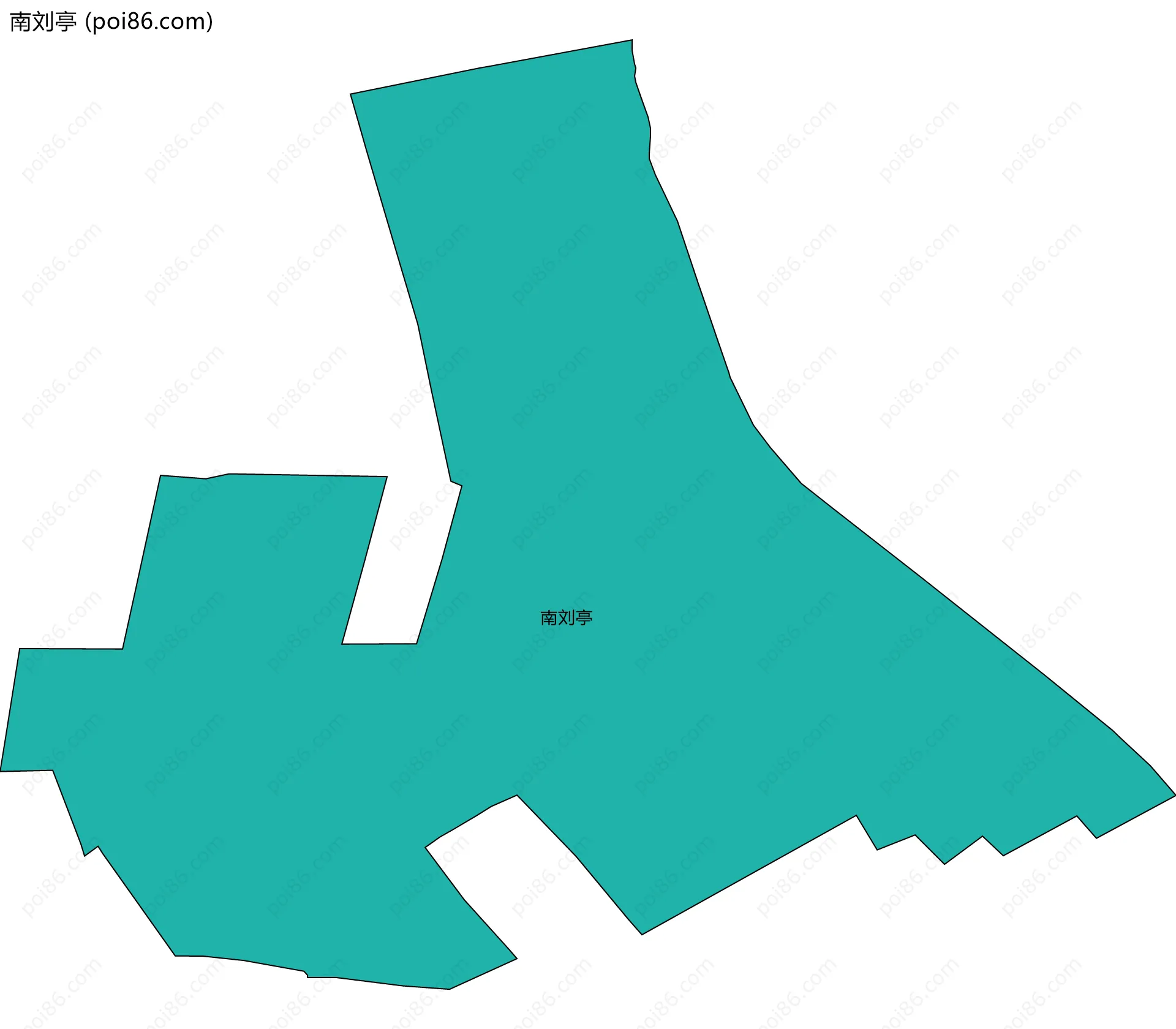 南刘亭边界地图