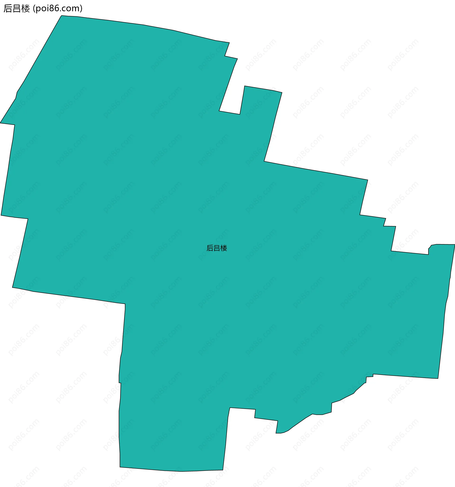 后吕楼边界地图