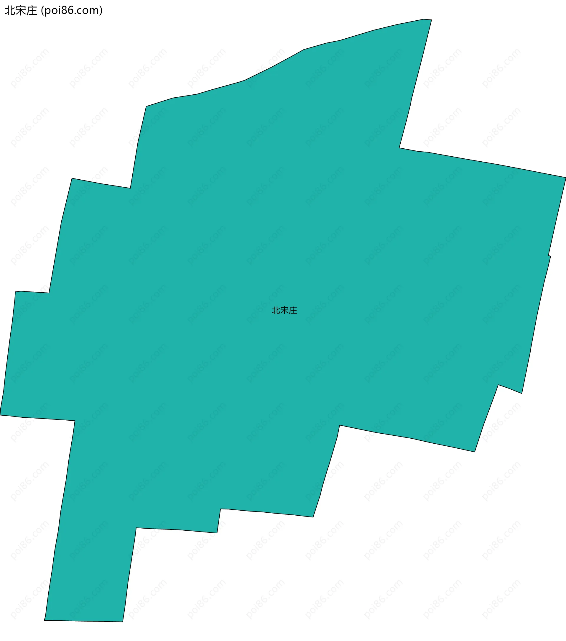 北宋庄边界地图