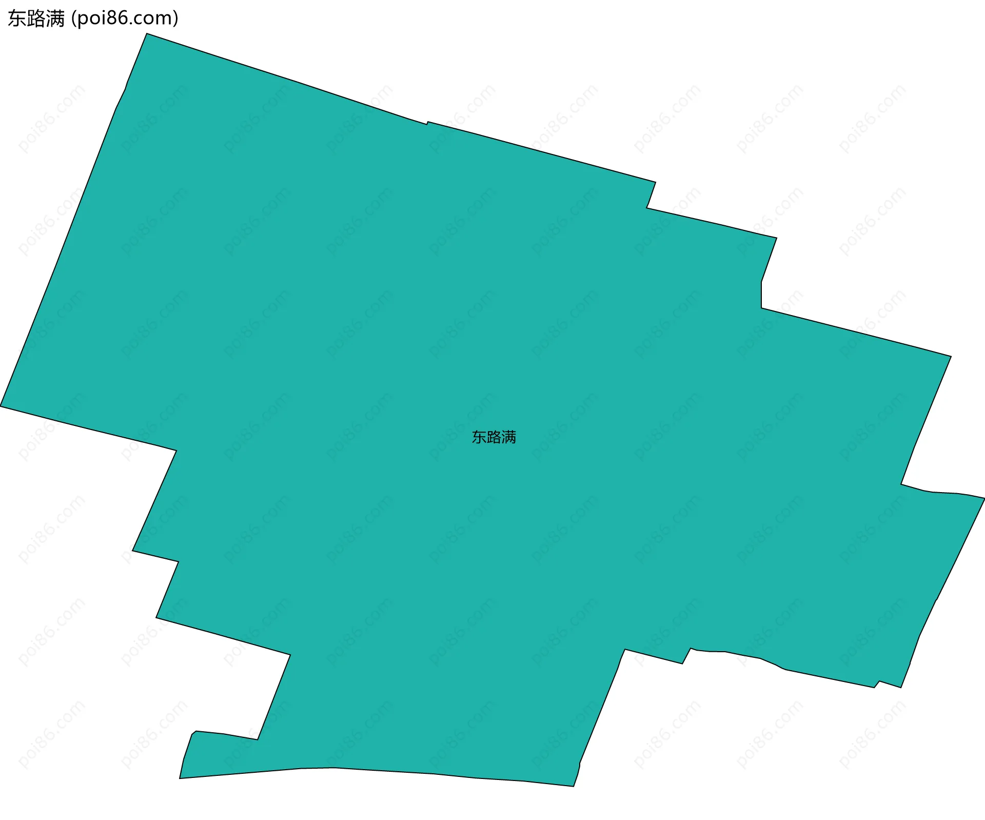 东路满边界地图