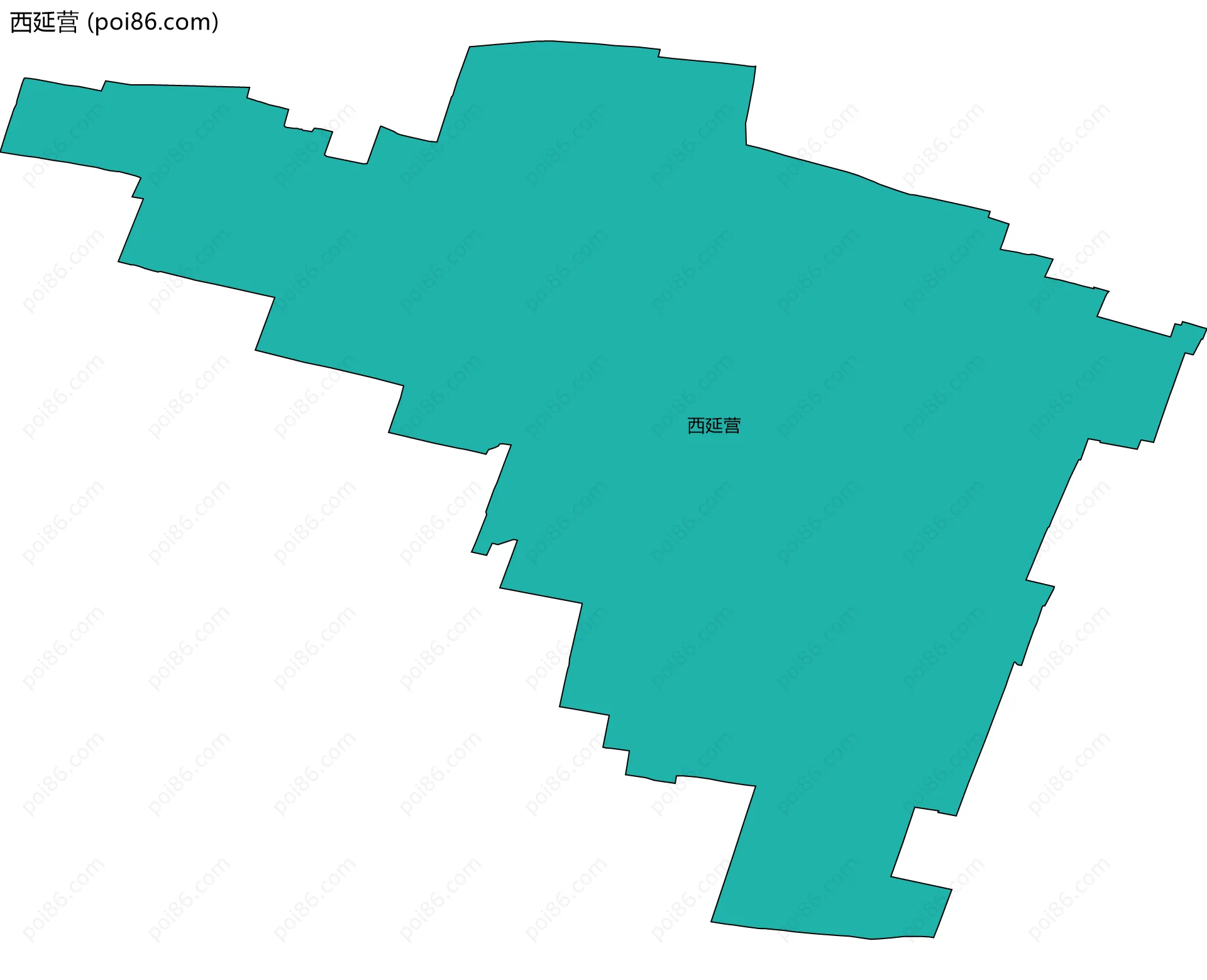 西延营边界地图