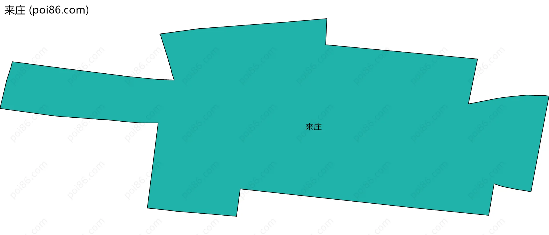 来庄边界地图