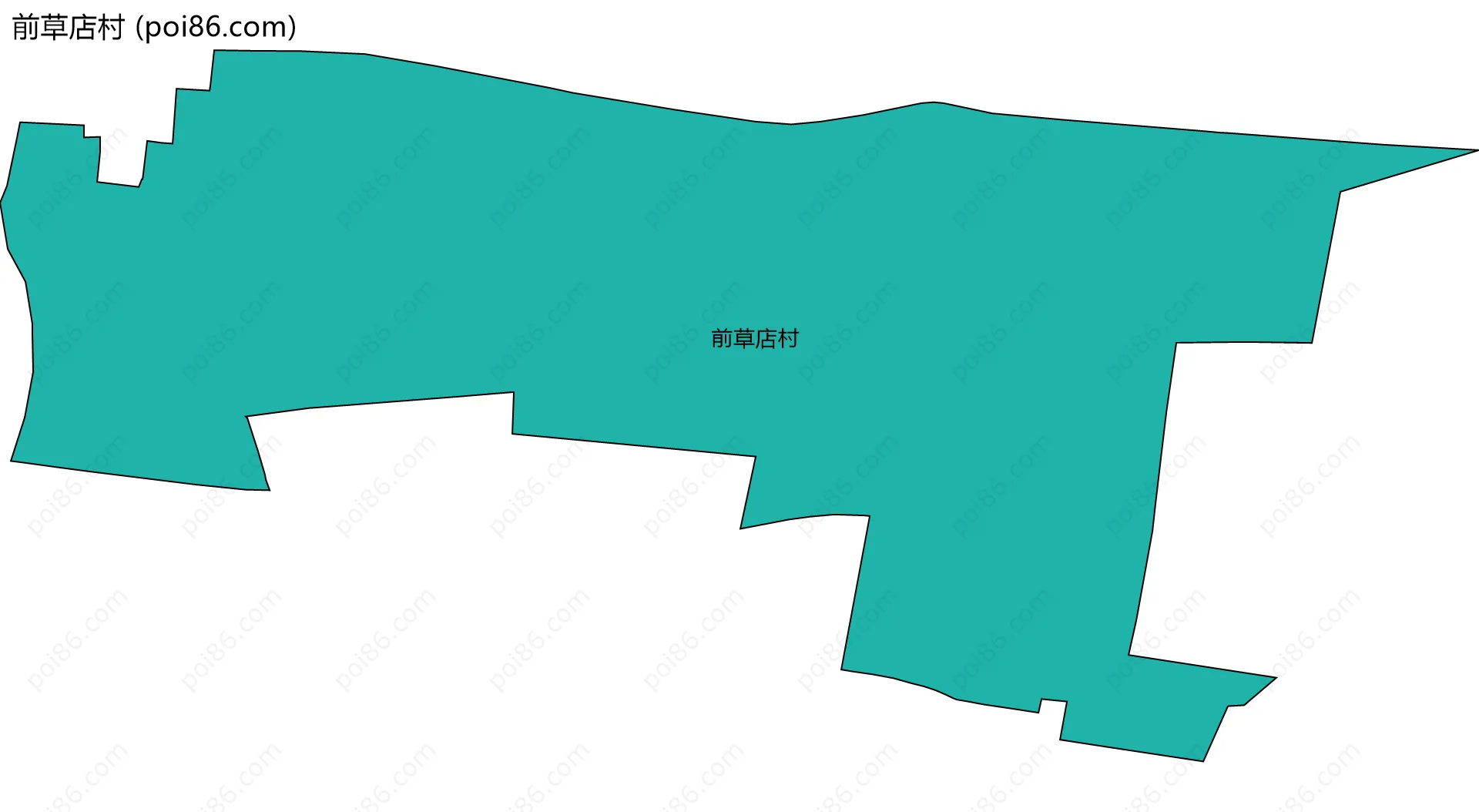前草店村边界地图