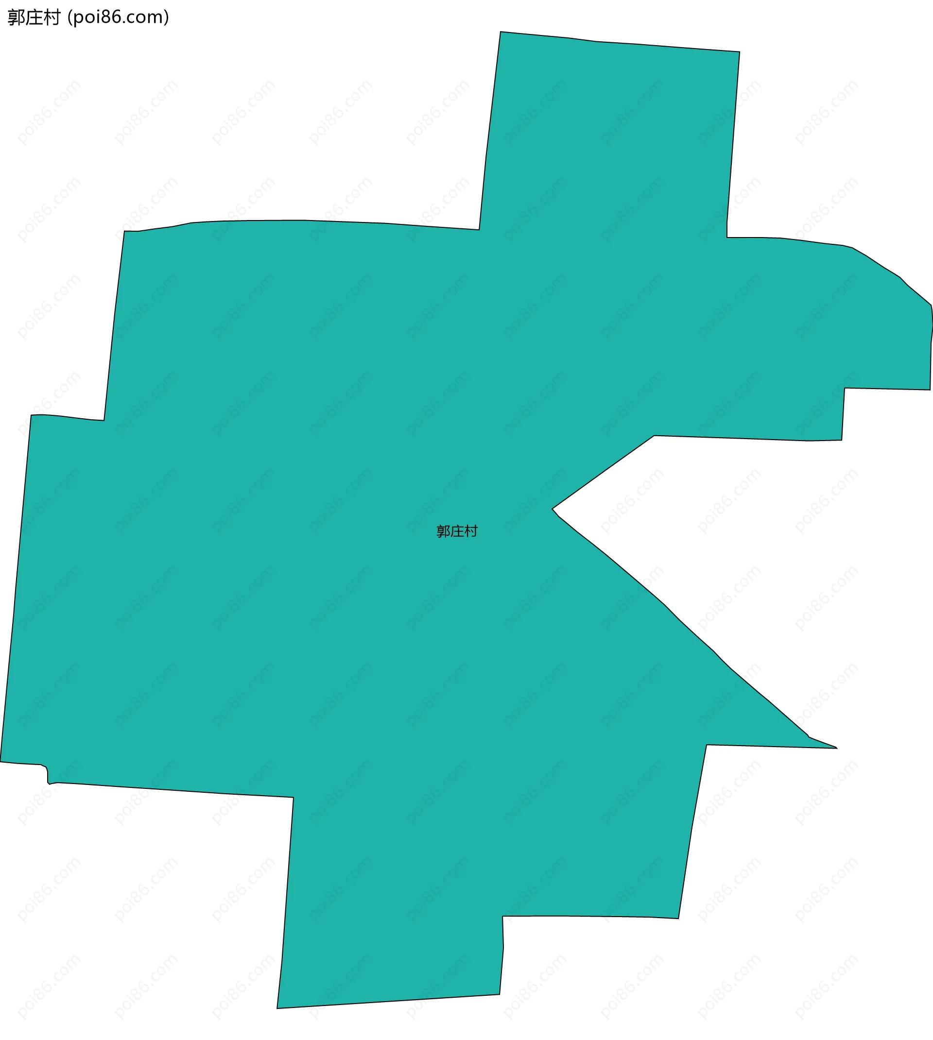 郭庄村边界地图