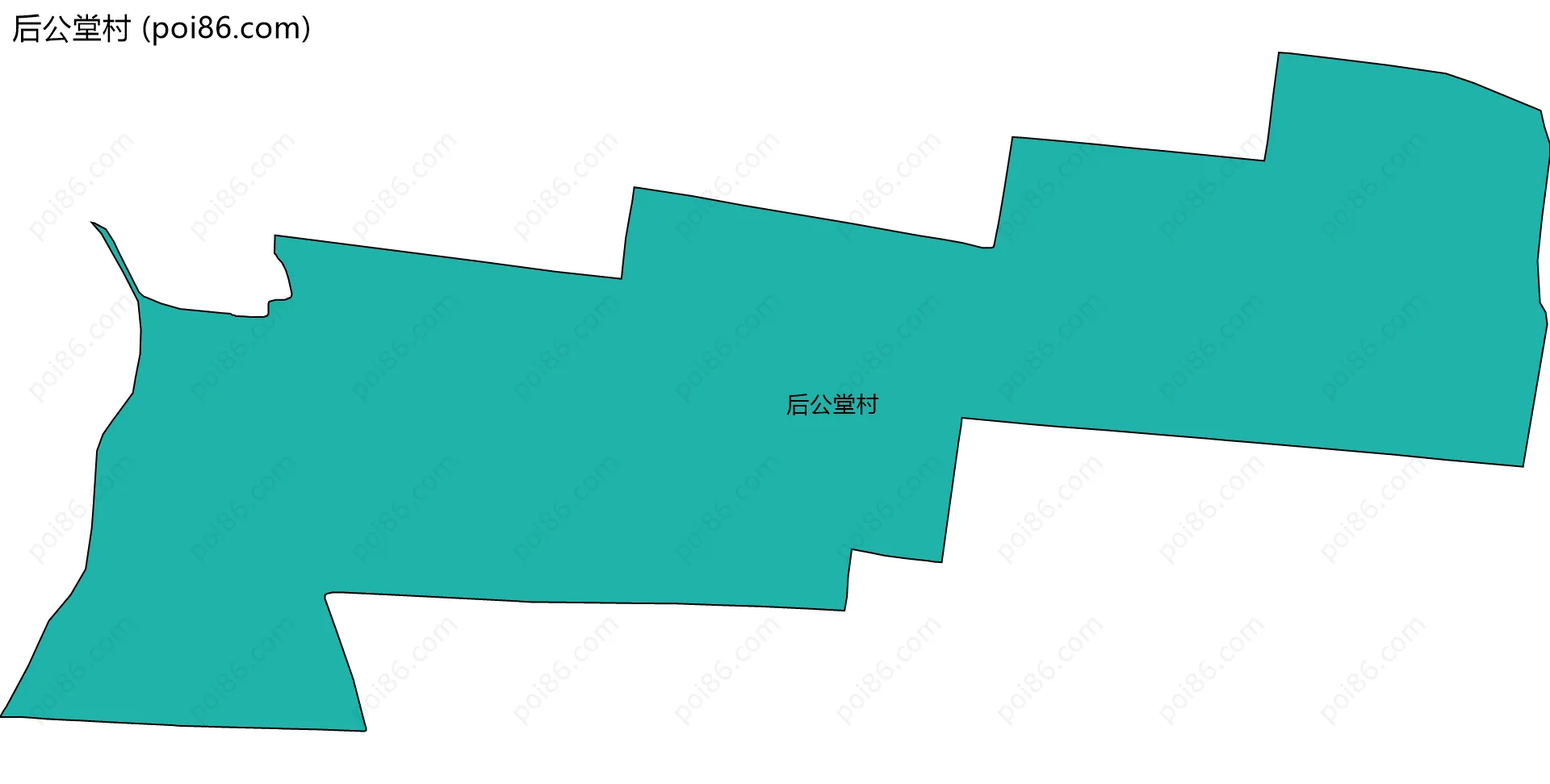 后公堂村边界地图