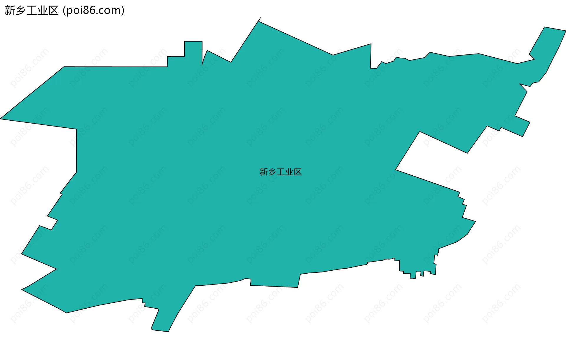 新乡工业区边界地图
