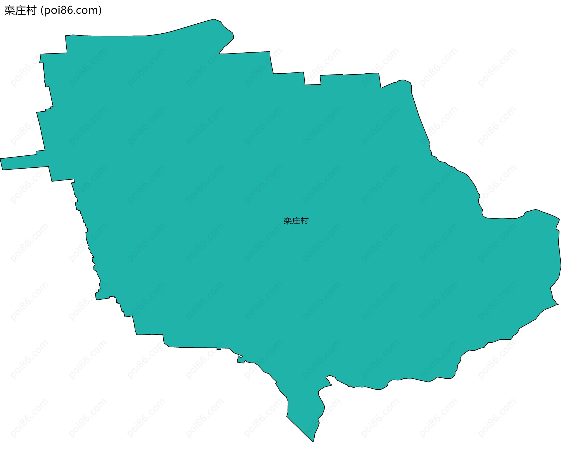 栾庄村边界地图