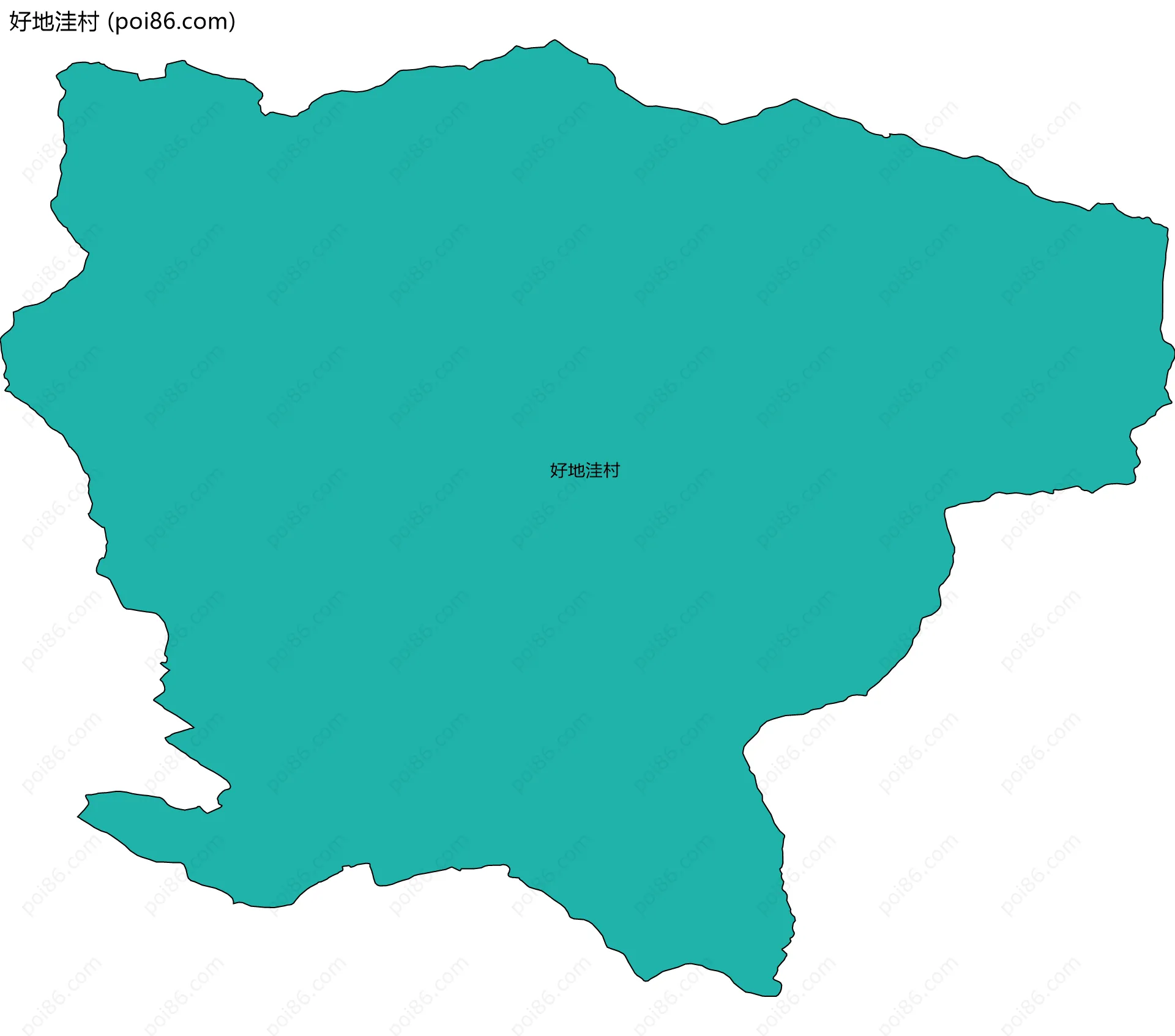 好地洼村边界地图