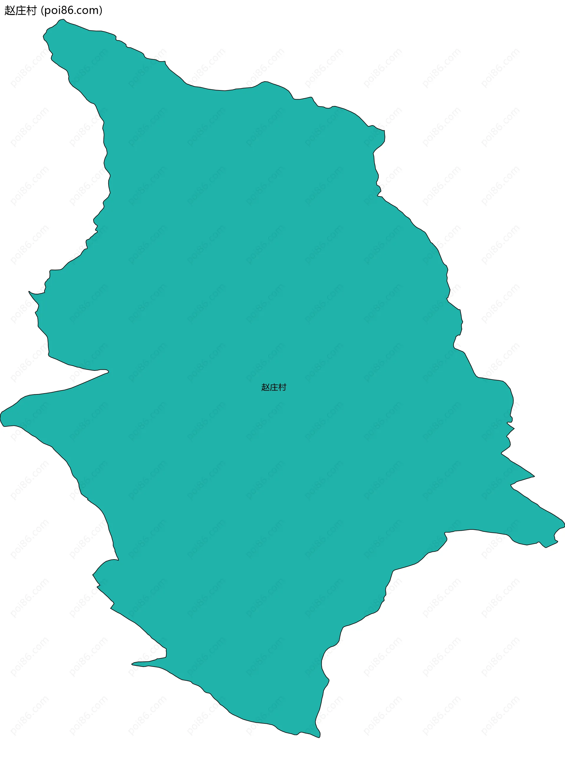 赵庄村边界地图