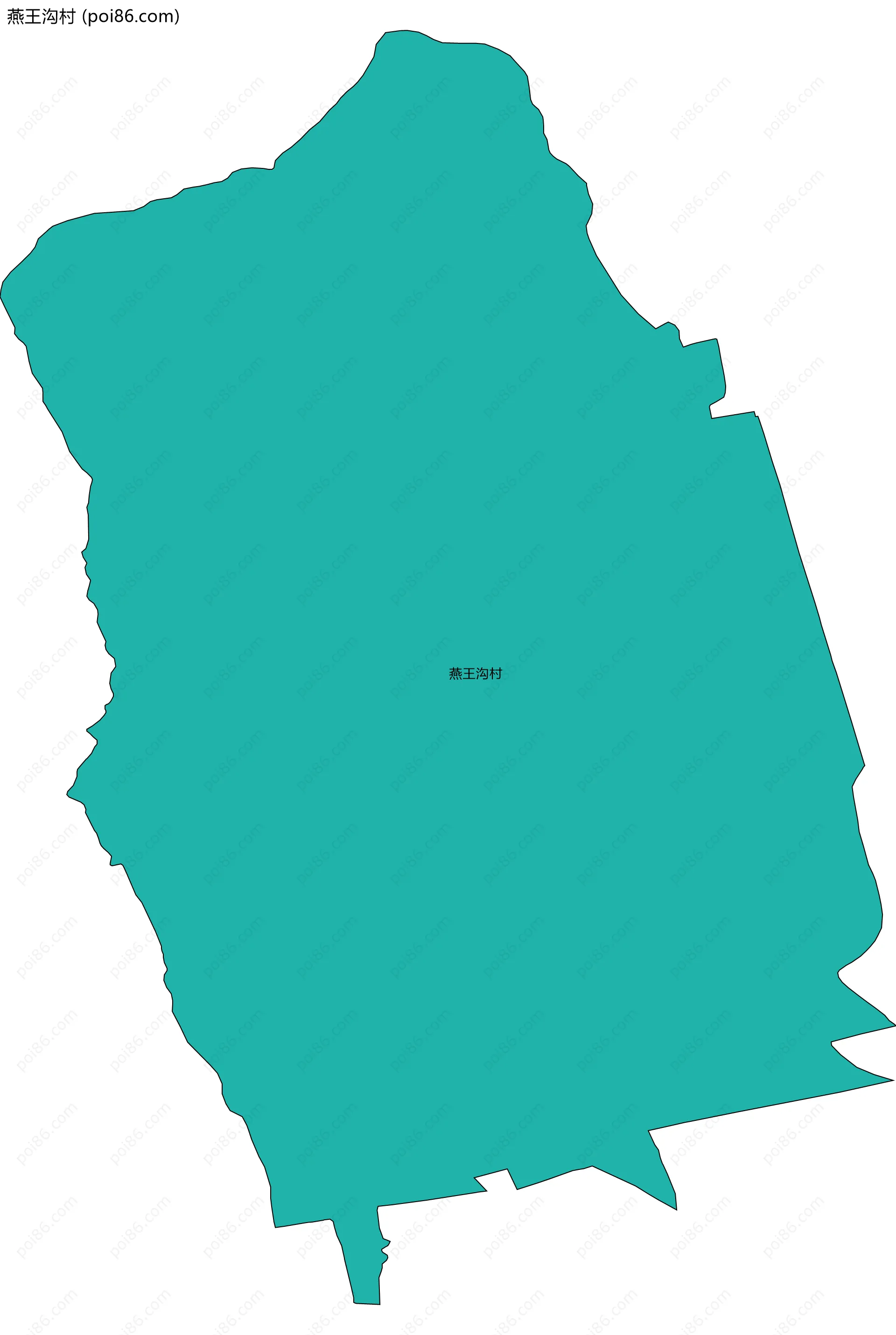 燕王沟村边界地图