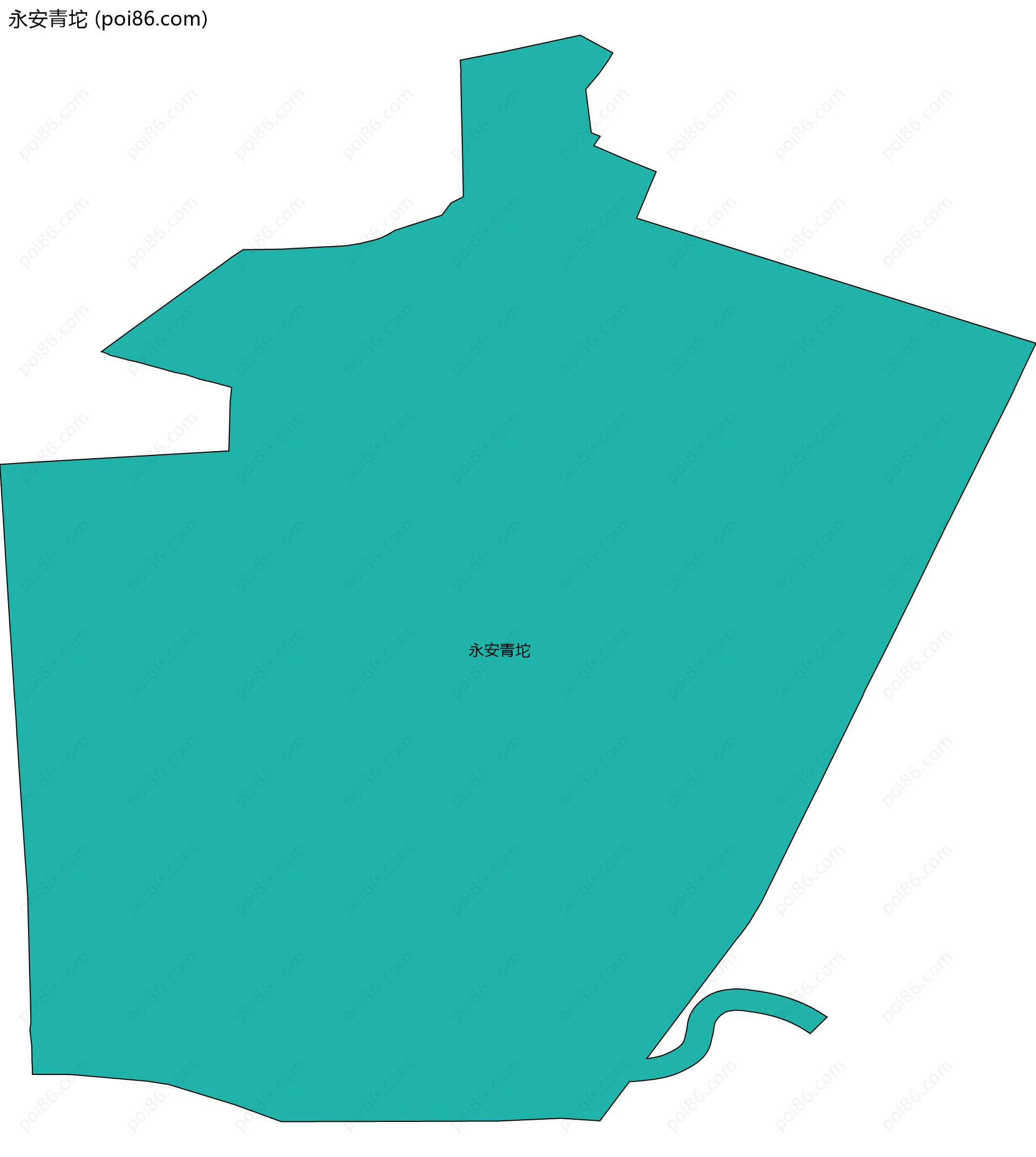 永安青坨边界地图