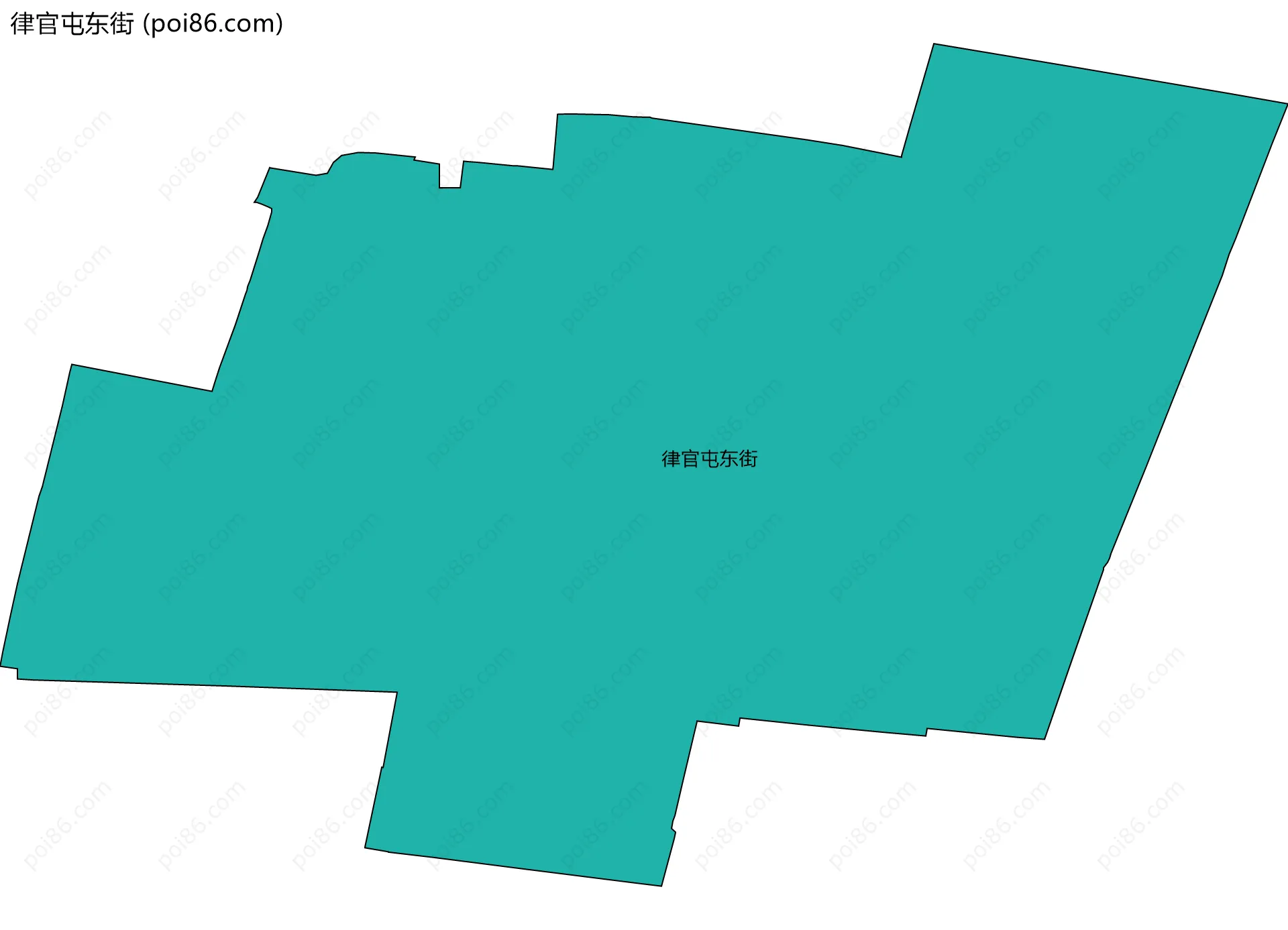 律官屯东街边界地图