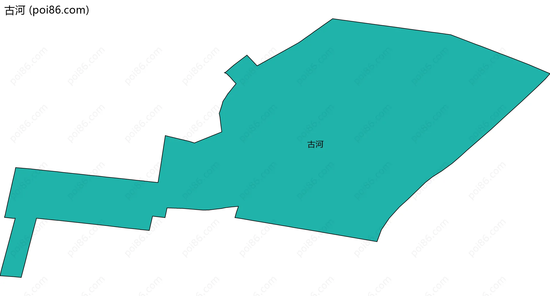 古河边界地图