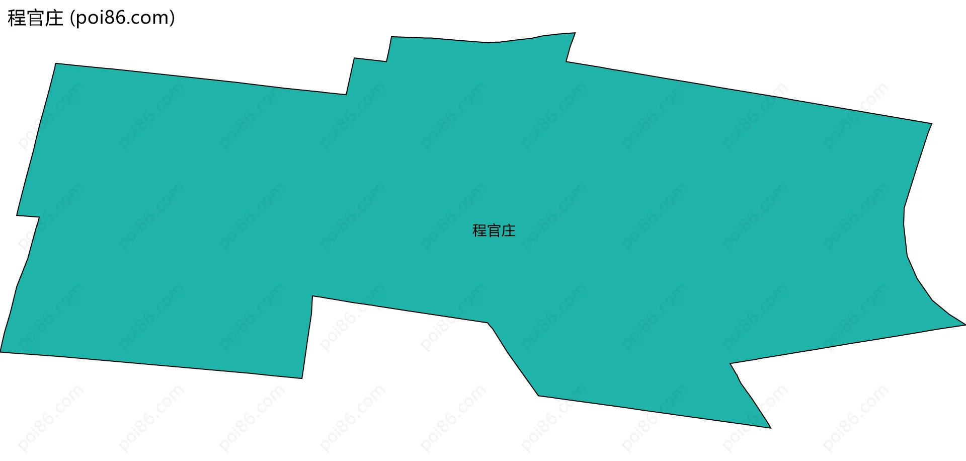 程官庄边界地图