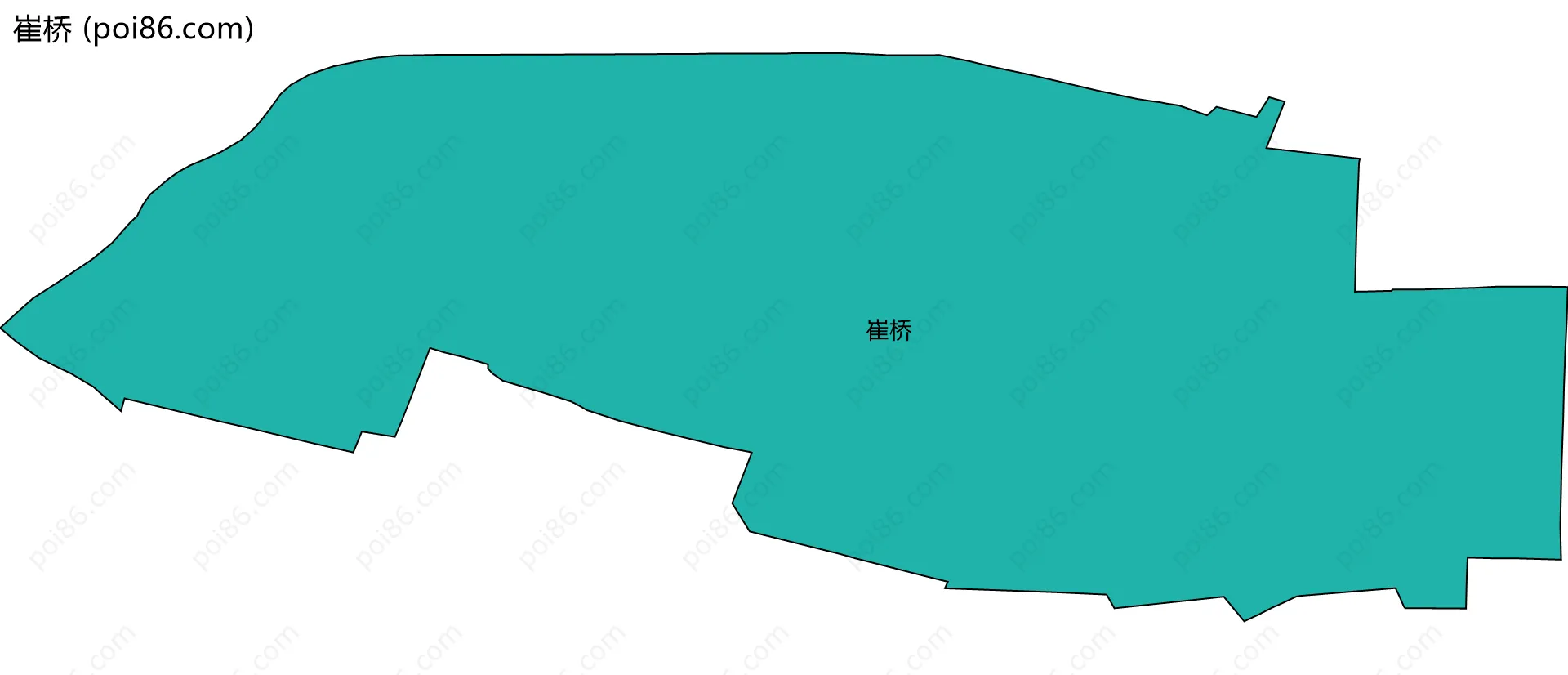 崔桥边界地图