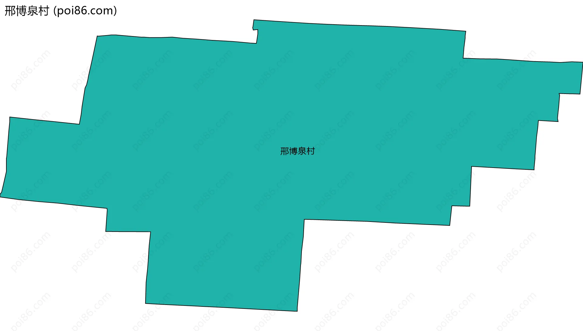 邢博泉村边界地图