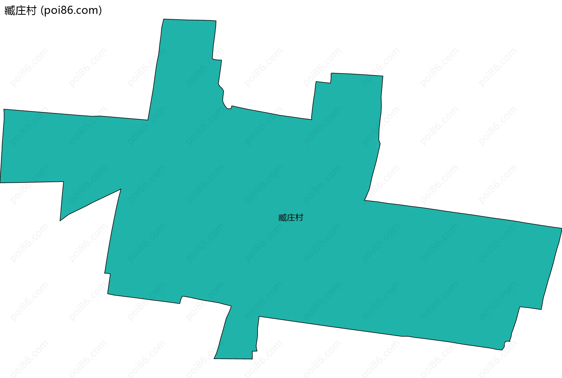 臧庄村边界地图
