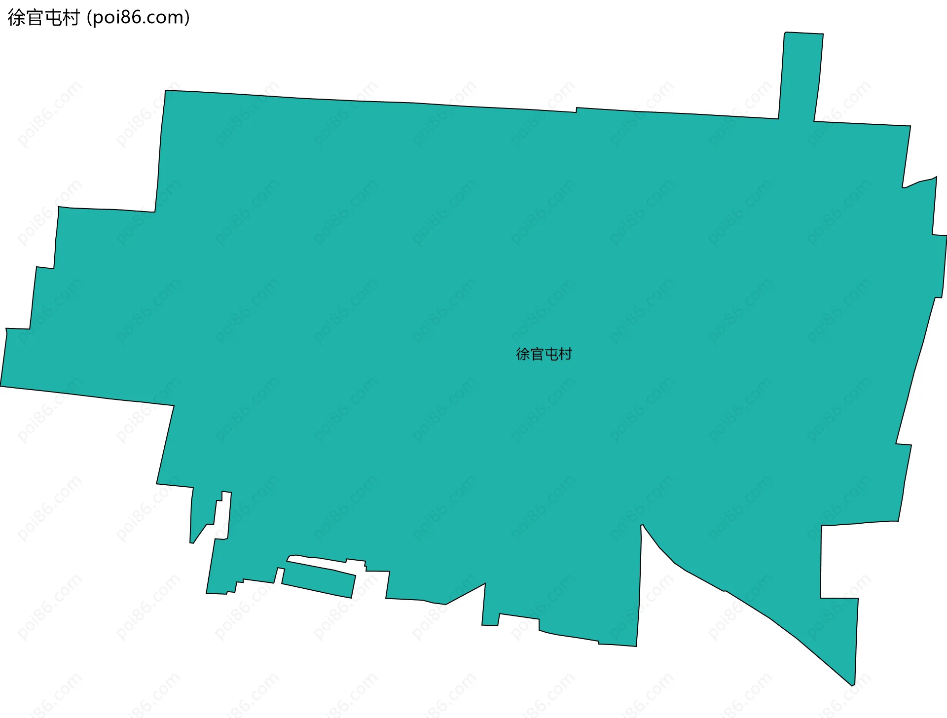 徐官屯村边界地图