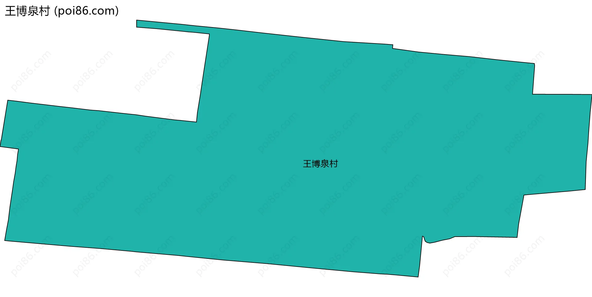 王博泉村边界地图