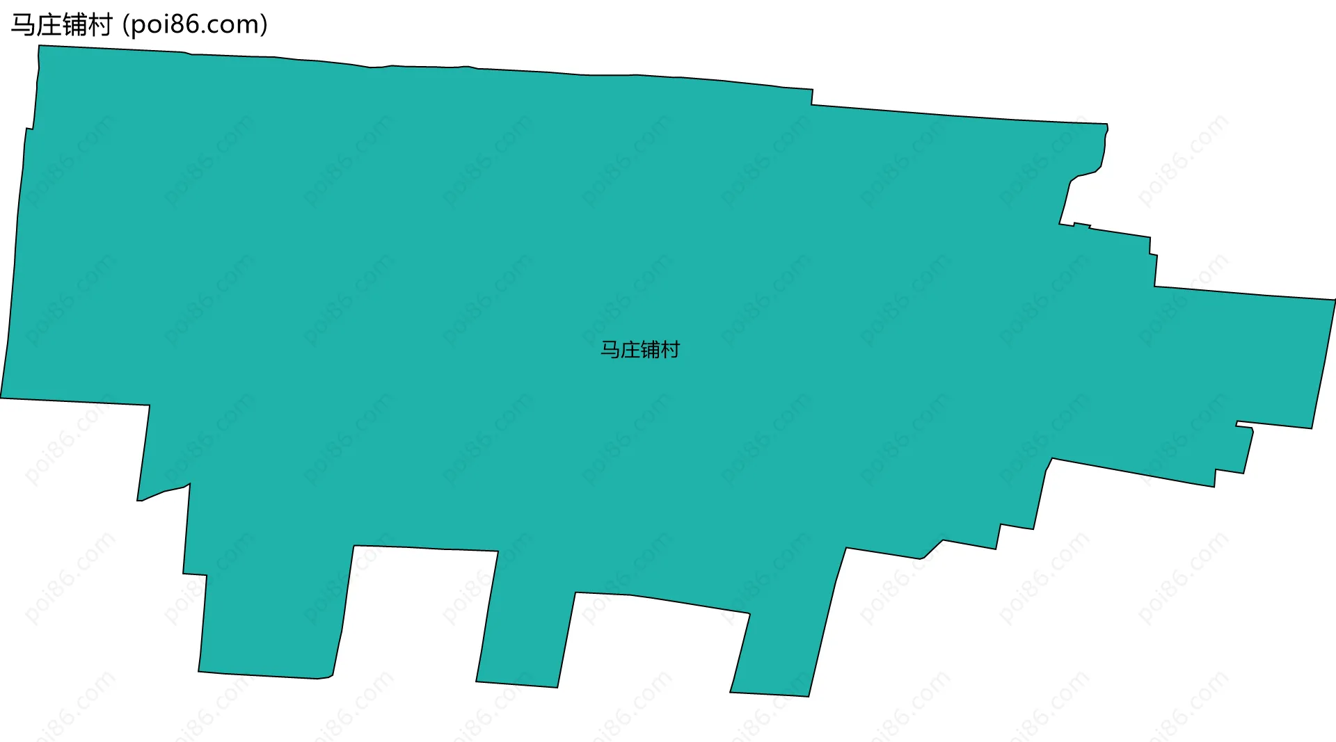 马庄铺村边界地图