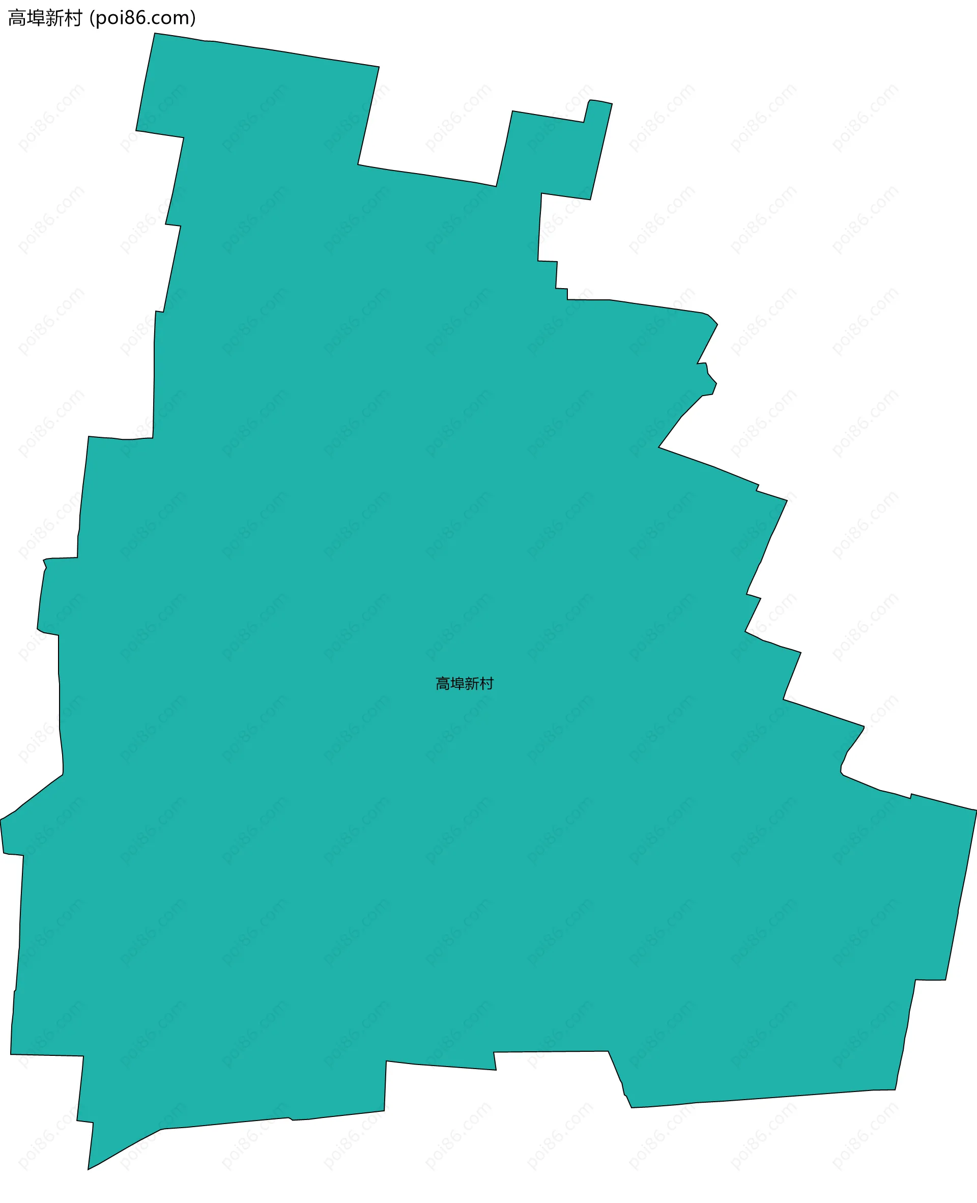 高埠新村边界地图