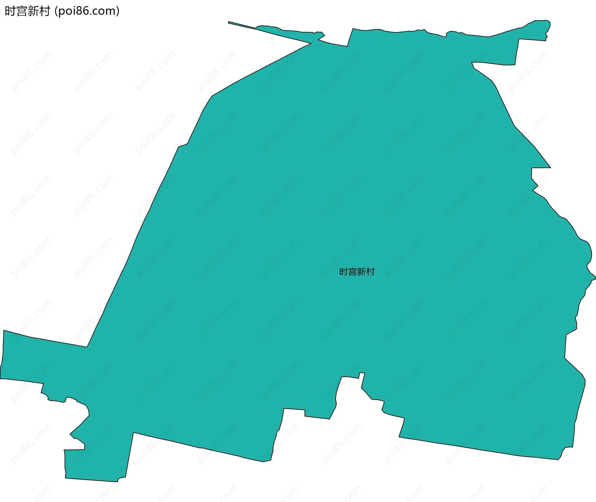 时宫新村边界地图