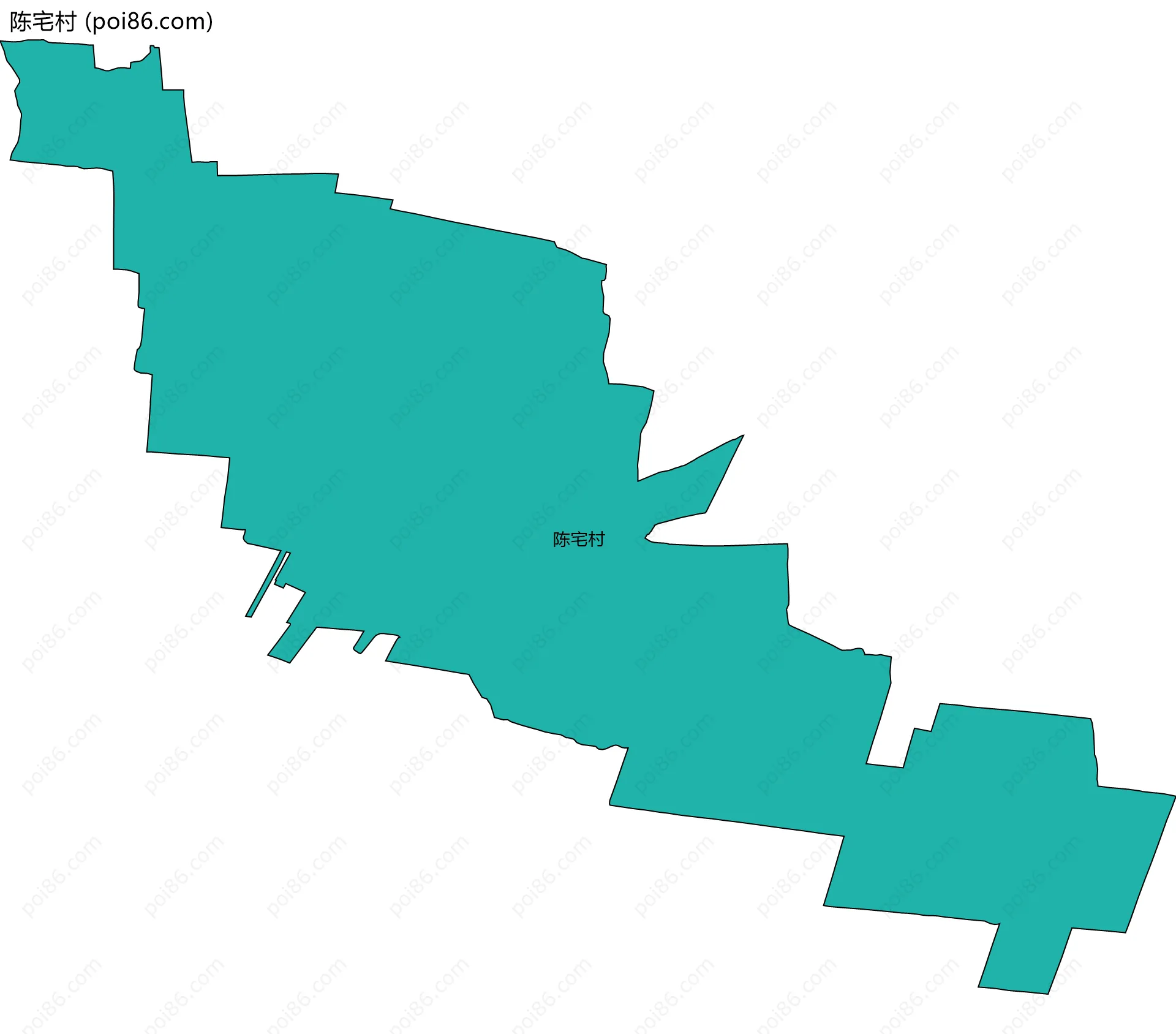 陈宅村边界地图