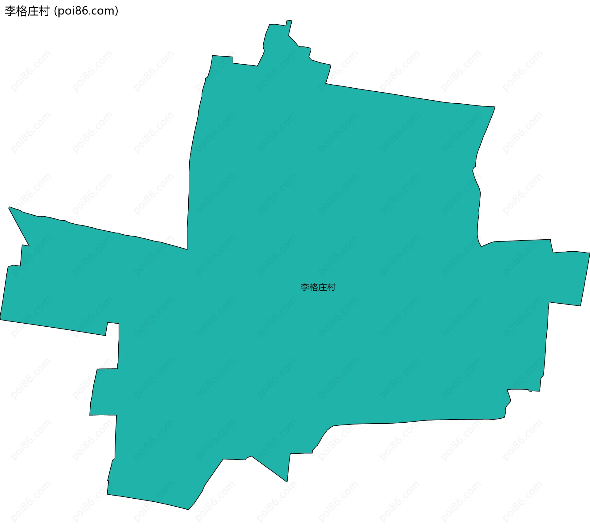 李格庄村边界地图