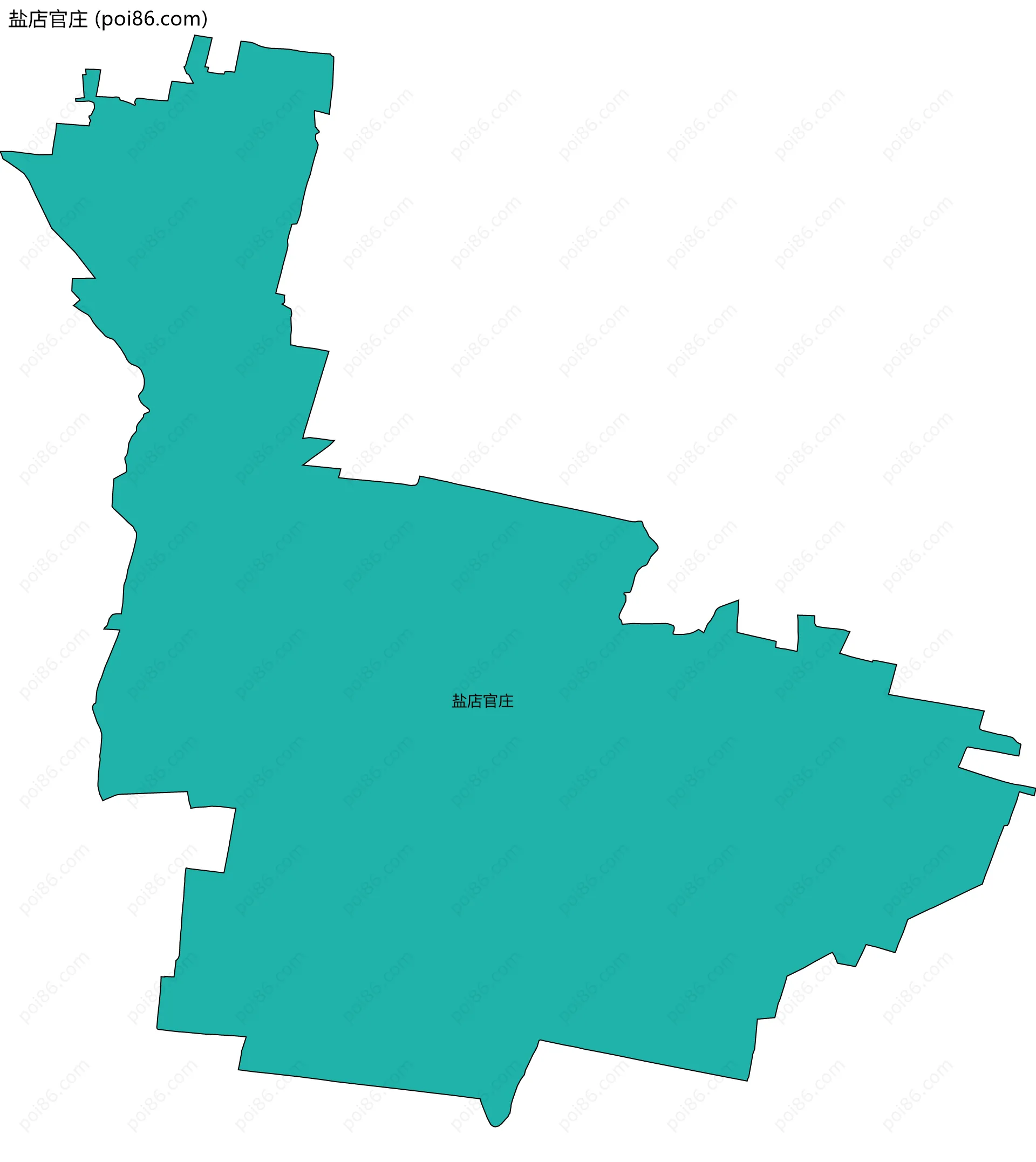 盐店官庄边界地图