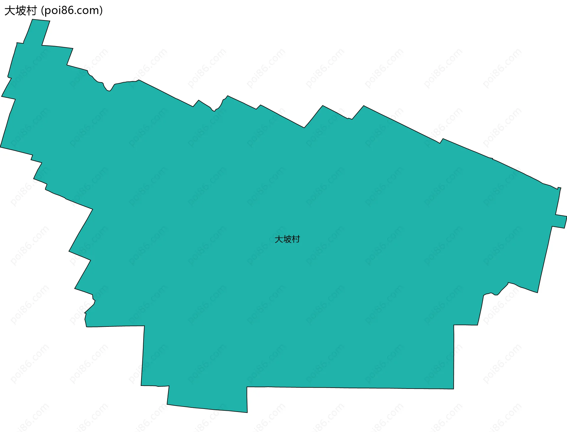 大坡村边界地图