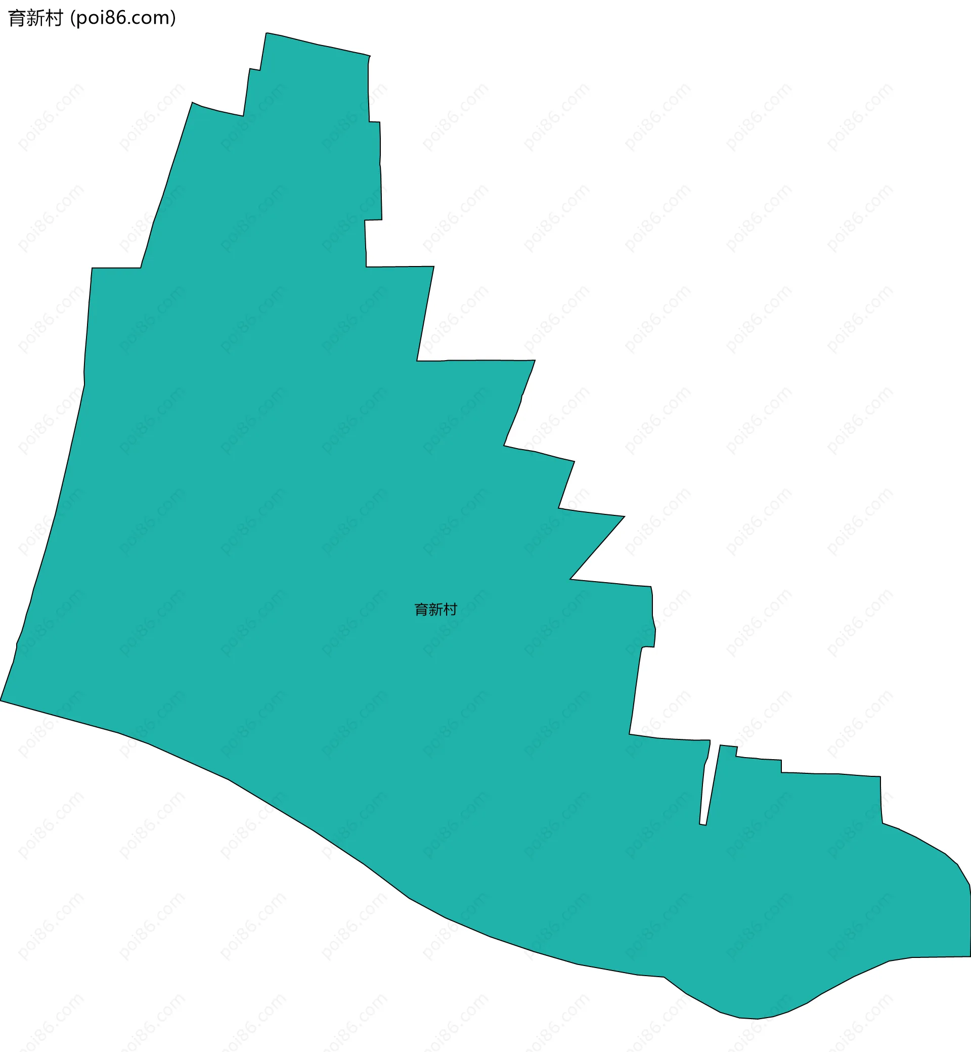 育新村边界地图