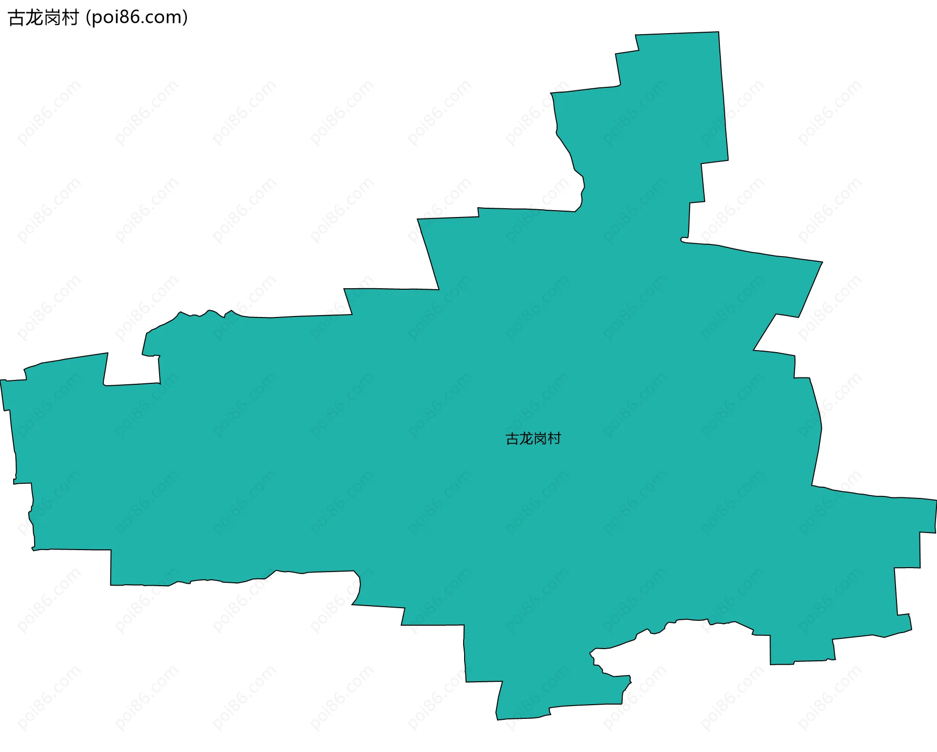 古龙岗村边界地图