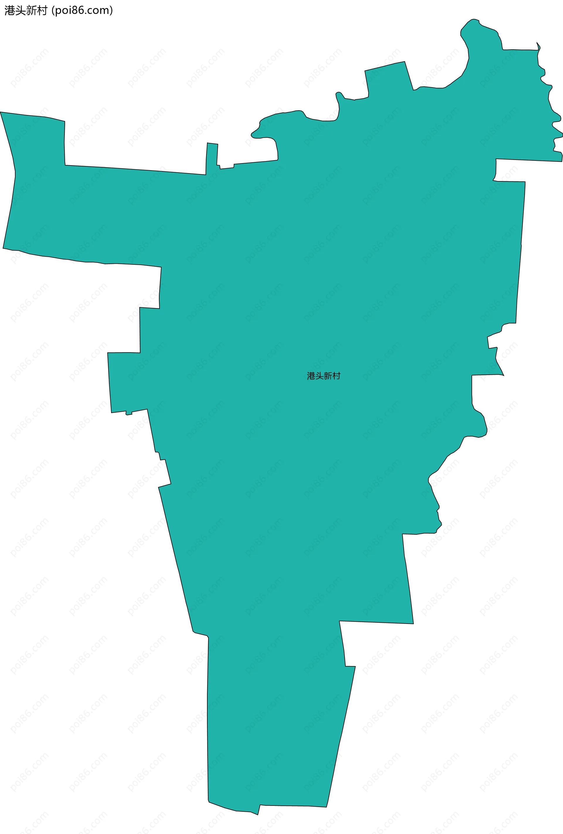 港头新村边界地图