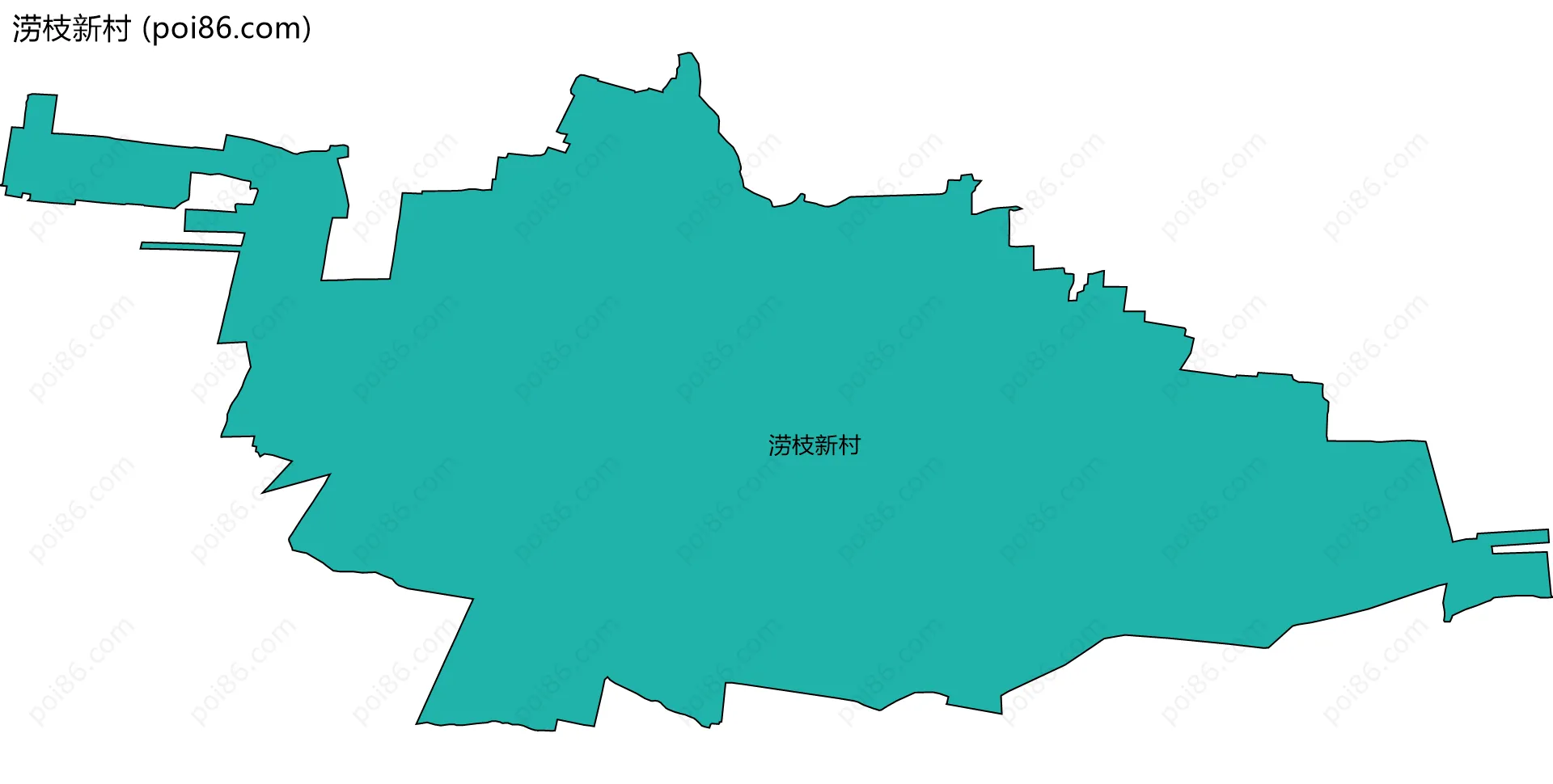 涝枝新村边界地图