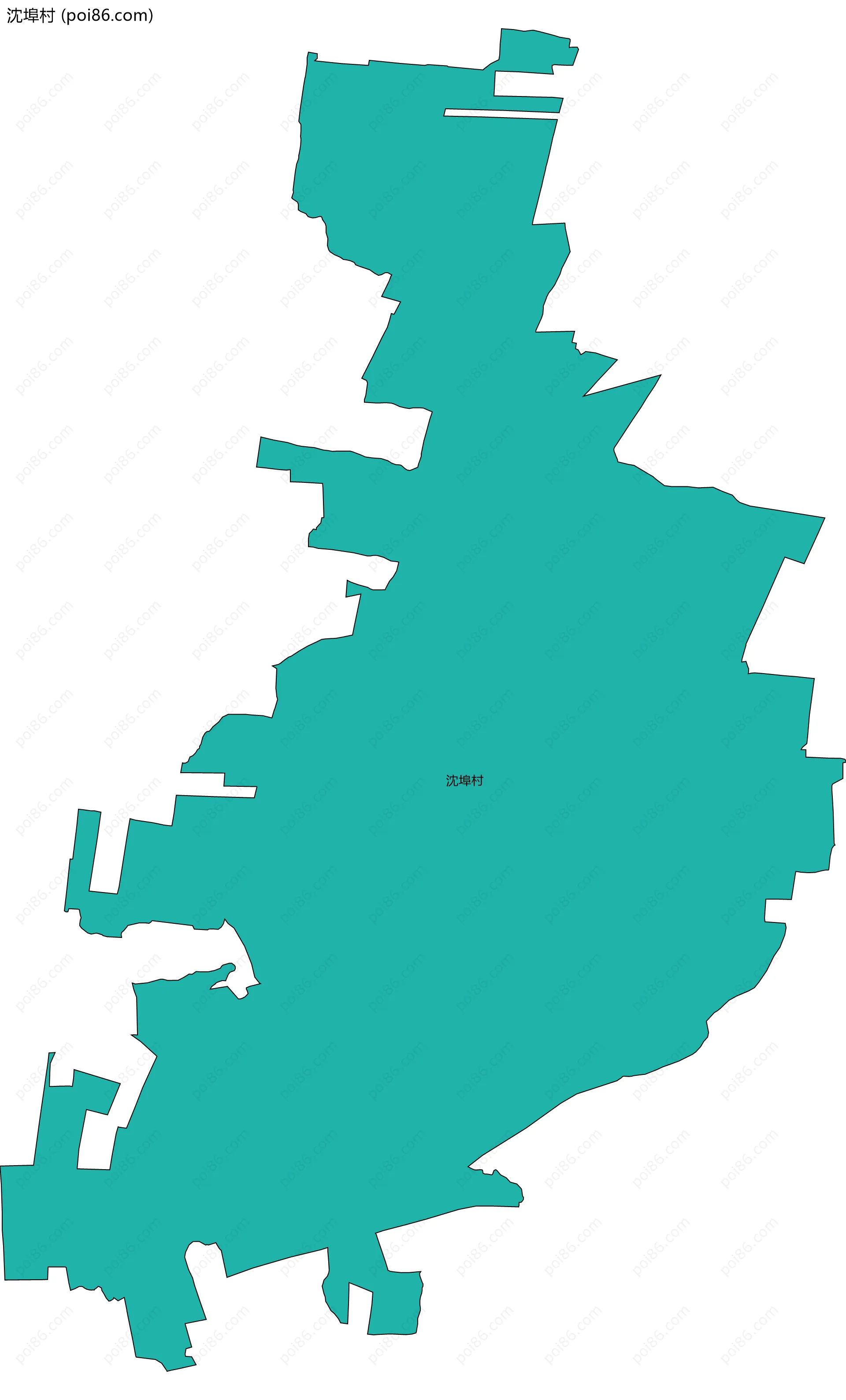 沈埠村边界地图