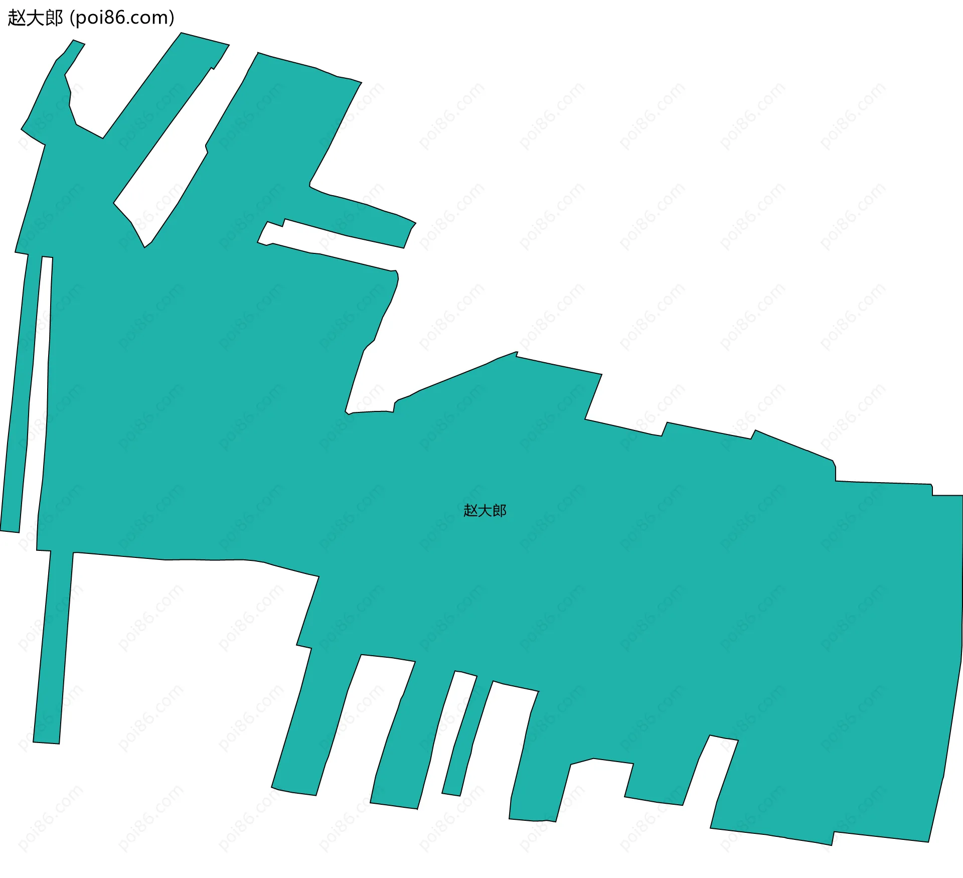 赵大郎边界地图