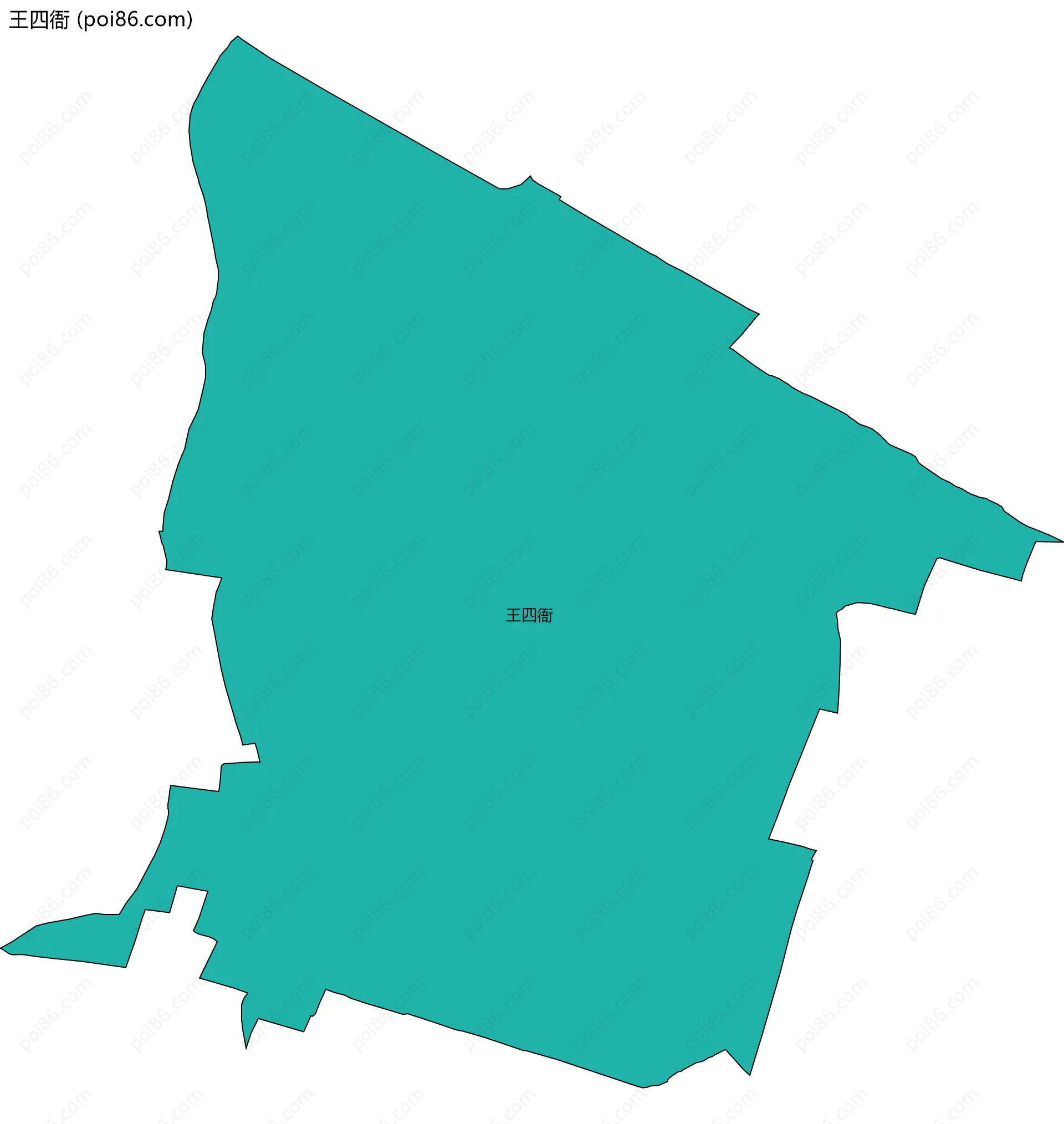 王四衙边界地图