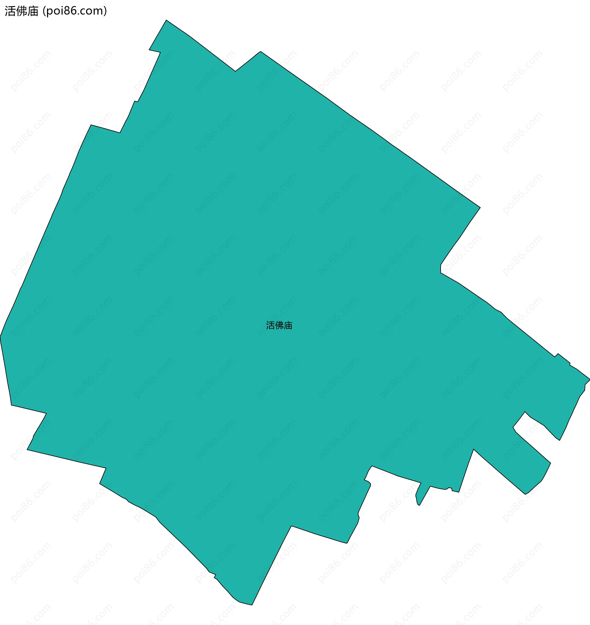 活佛庙边界地图