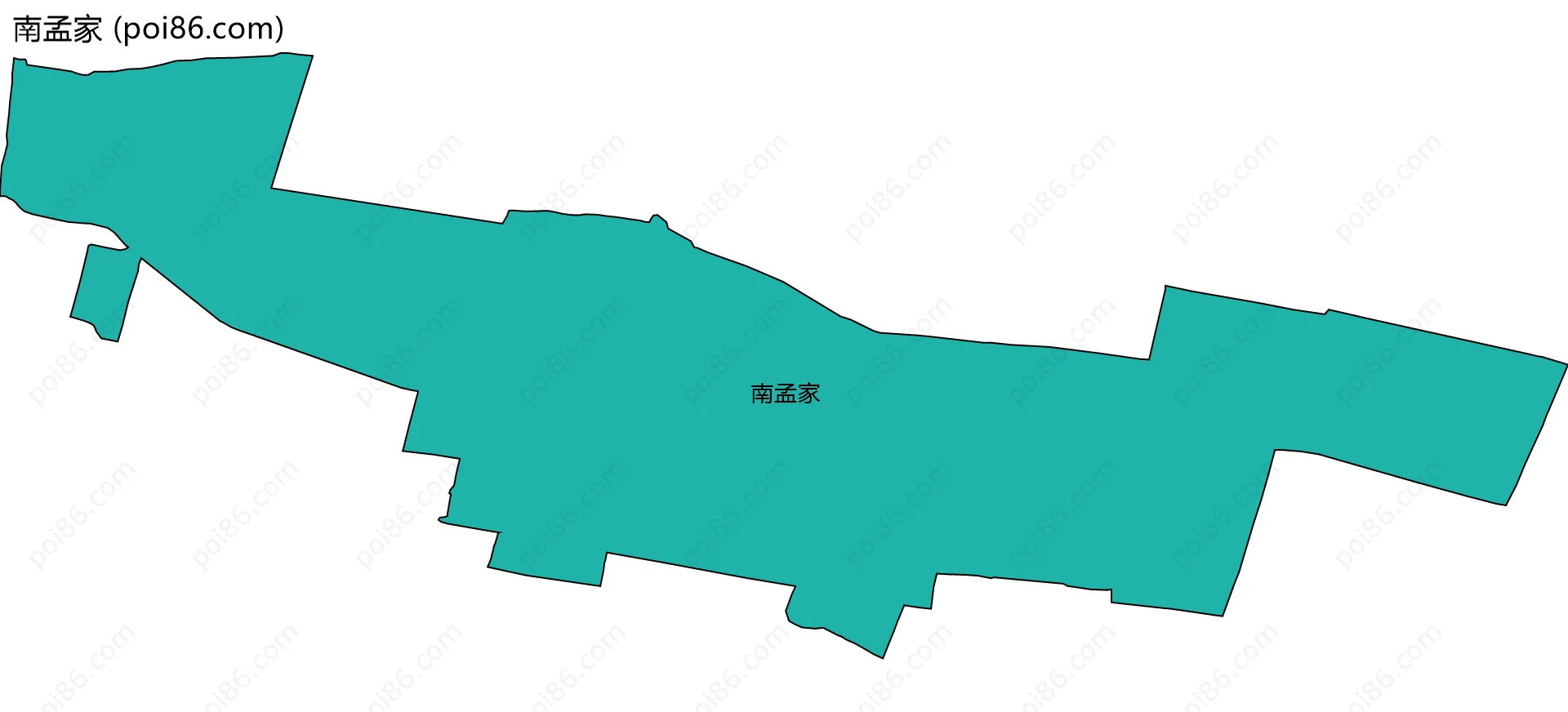 南孟家边界地图
