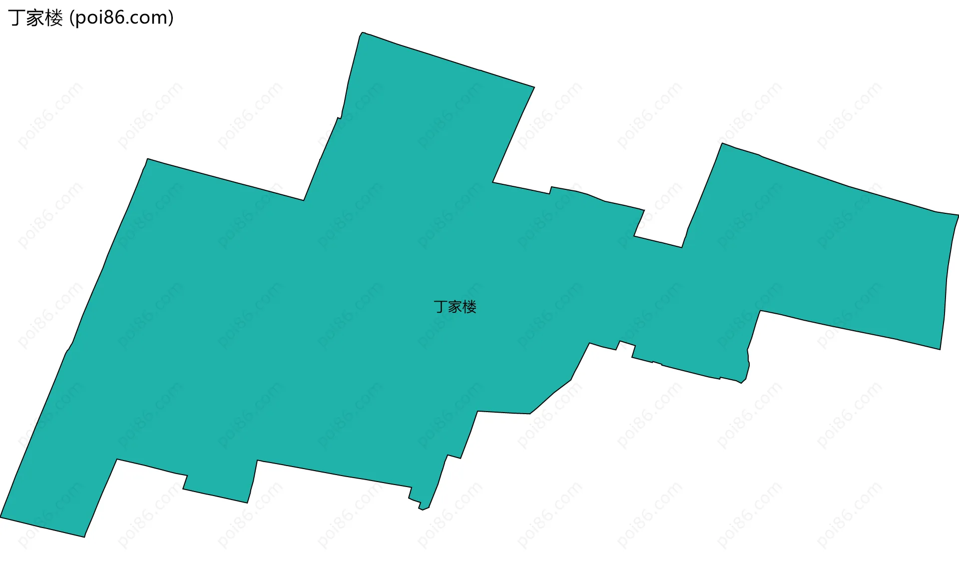 丁家楼边界地图