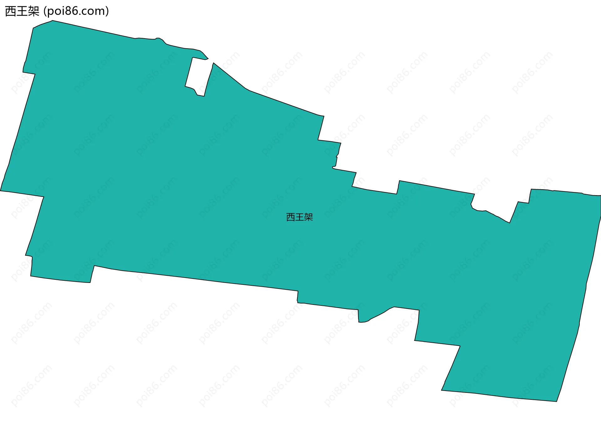 西王架边界地图