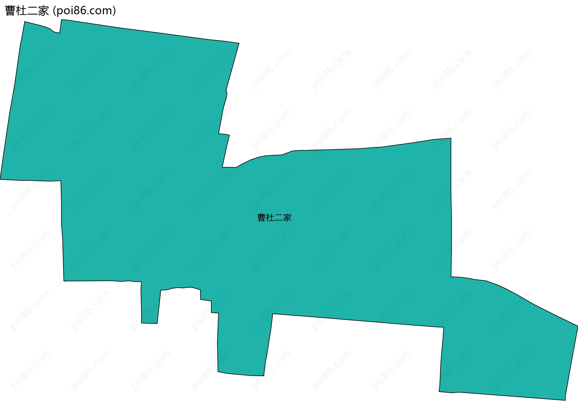 曹杜二家边界地图