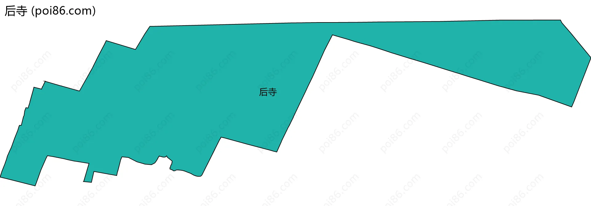 后寺边界地图