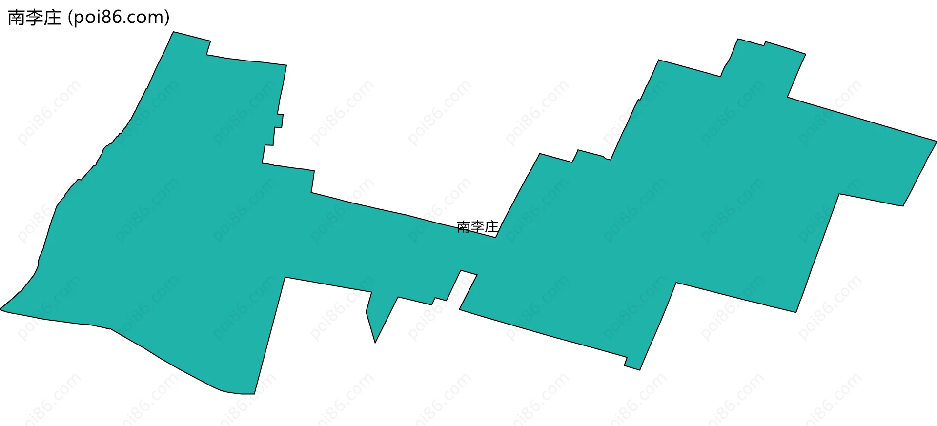 南李庄边界地图